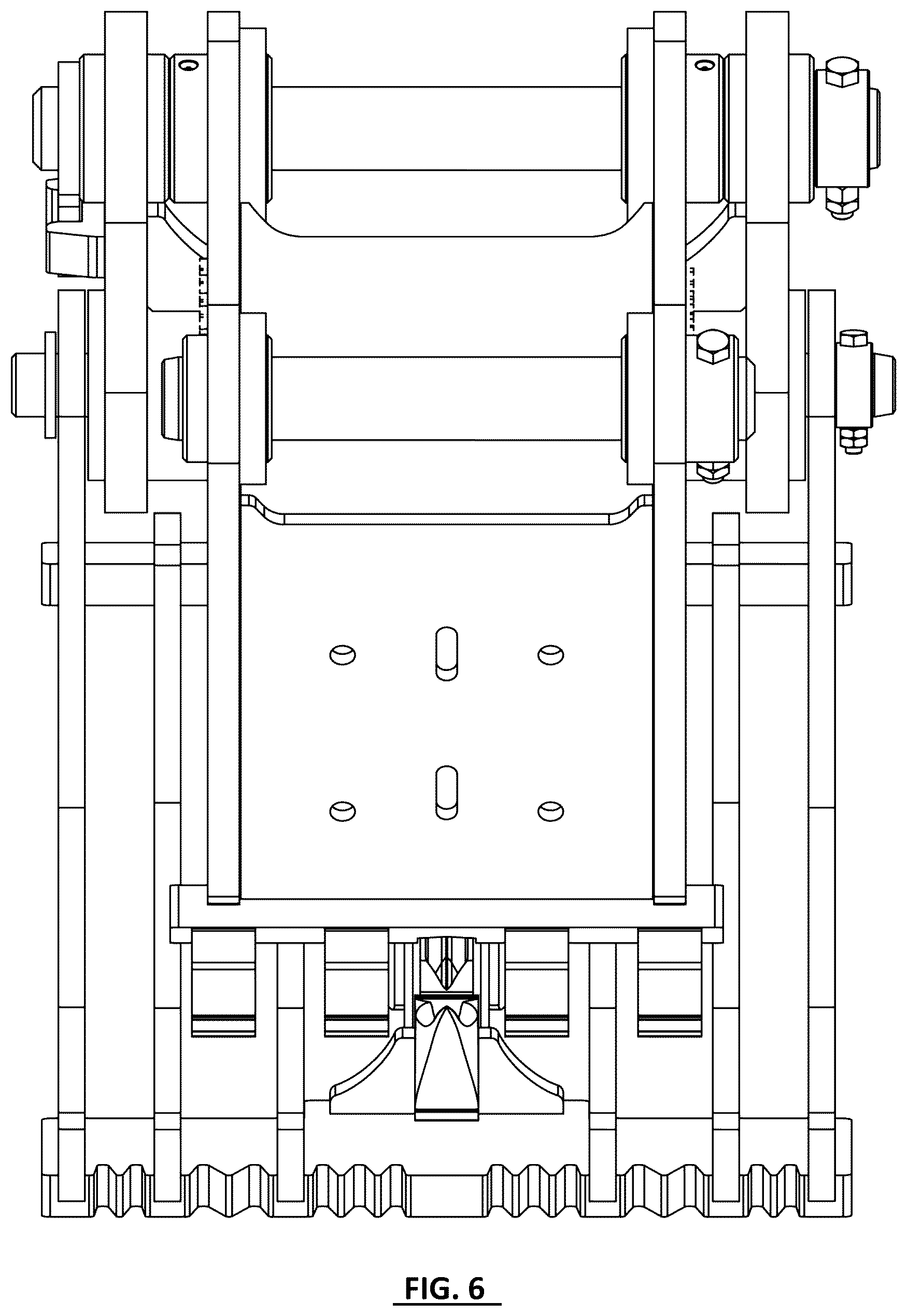 Patent USD1124046 Figure 6 – Stump harvester