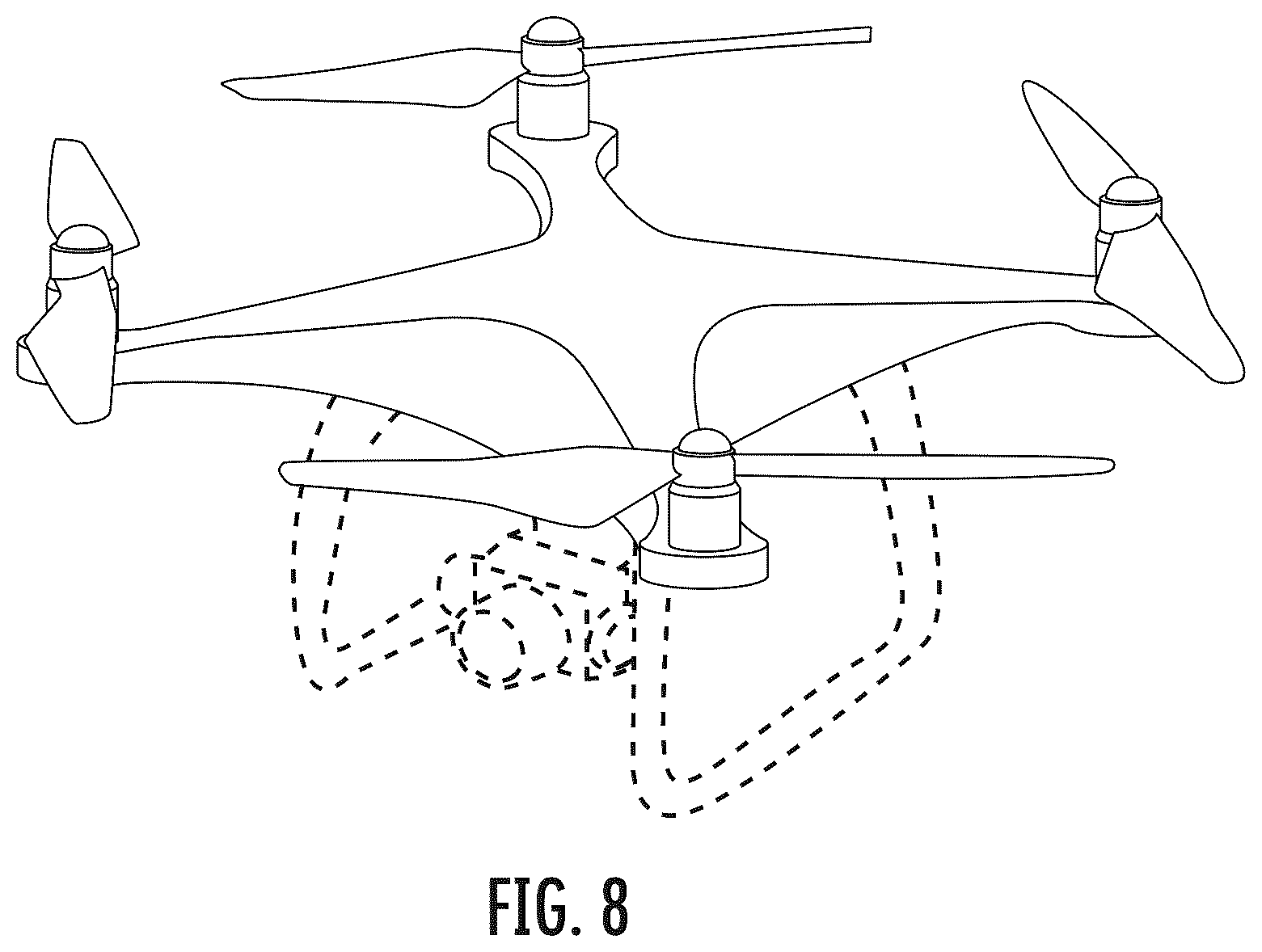 Patent USD1124047 Figure 8 – Aerial vehicle
