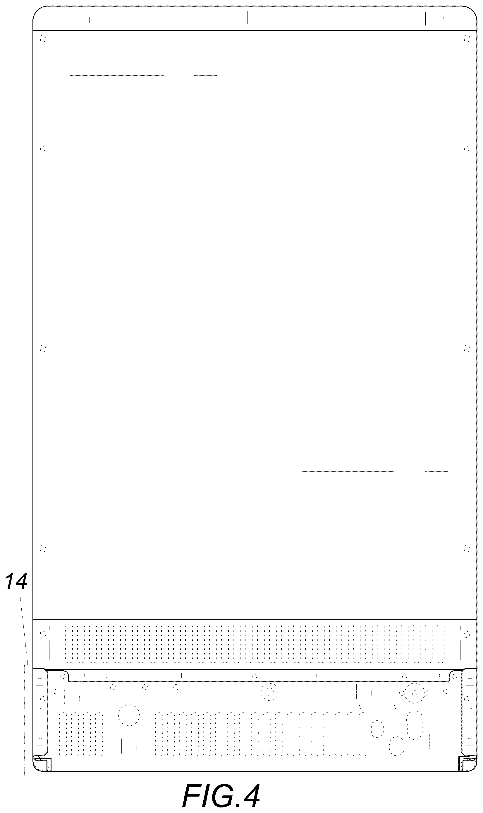 Patent USD1124048 Figure 4 – Ice maker