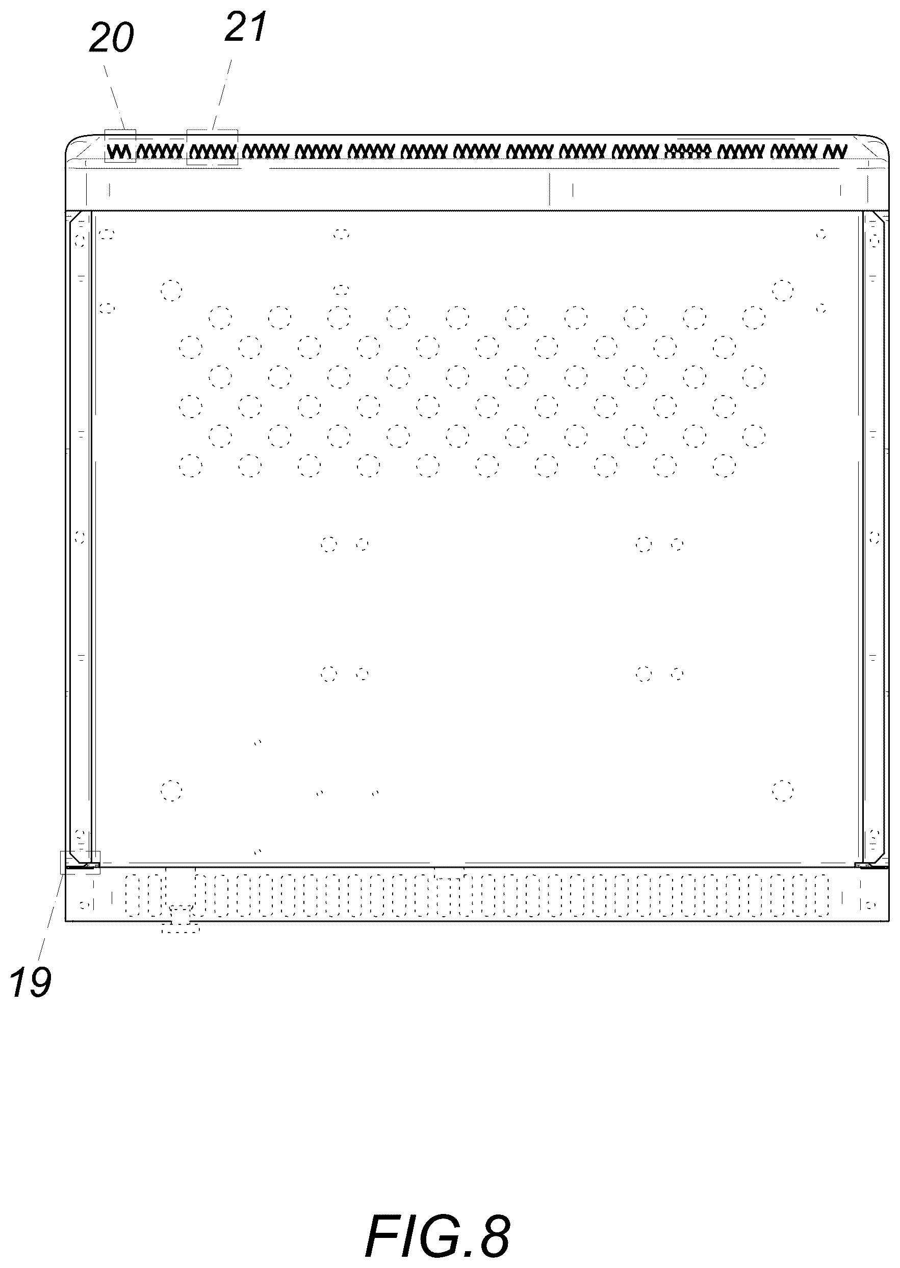 Patent USD1124048 Figure 8 – Ice maker