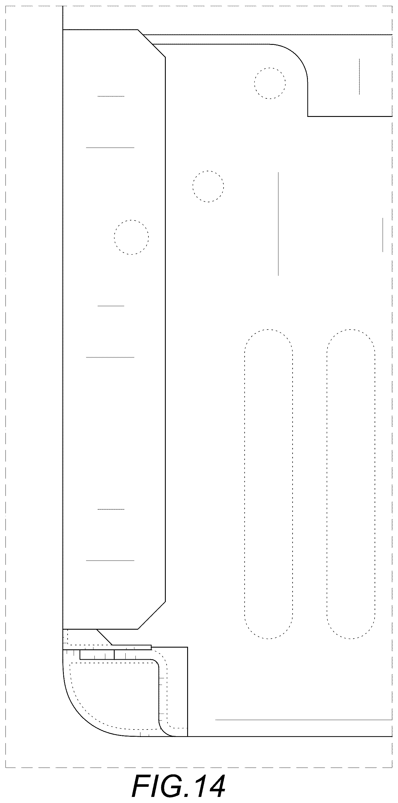 Patent USD1124048 Figure 14 – Ice maker