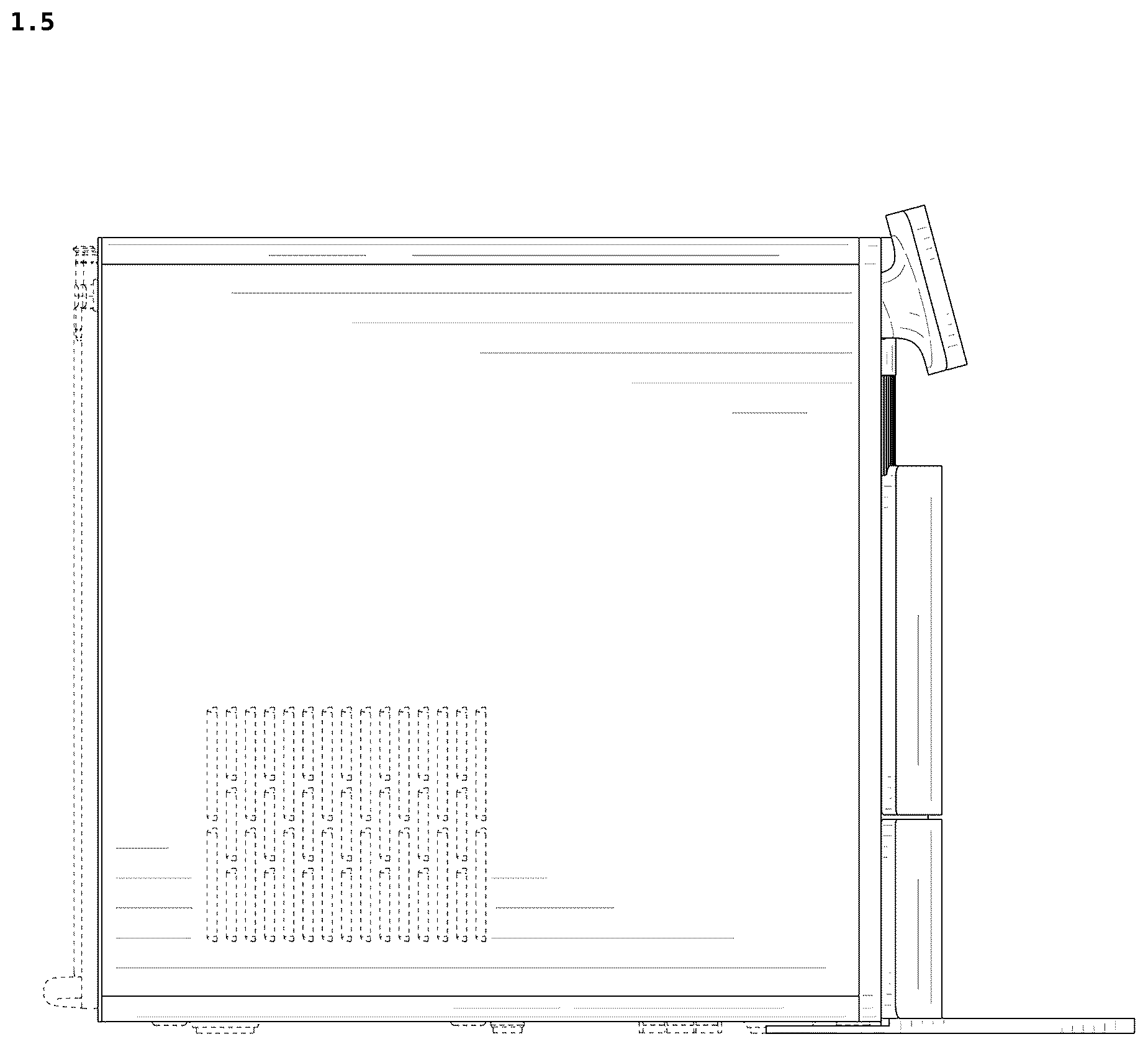 Patent USD1124049 Figure 5 – Ice maker