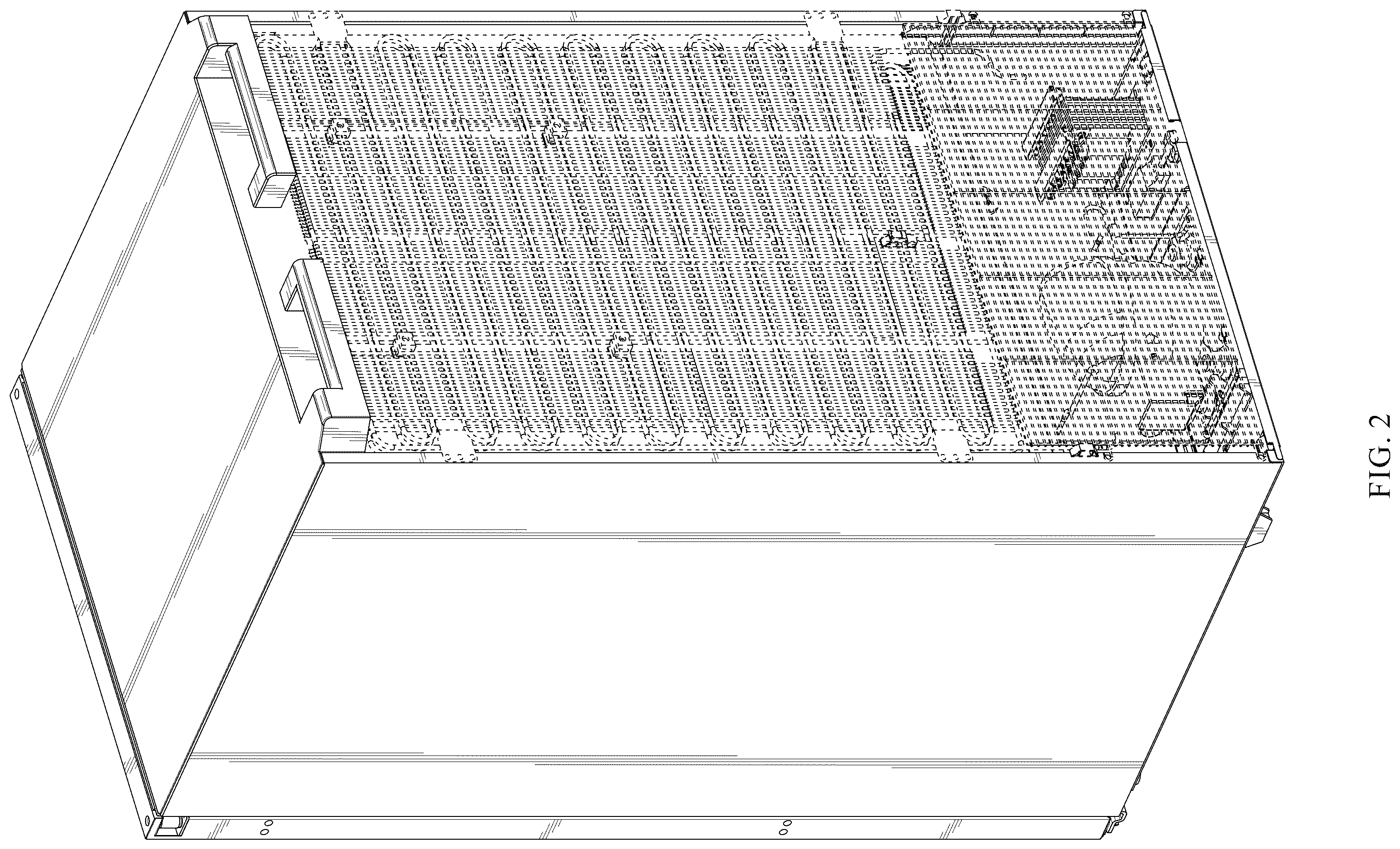 Patent USD1124050 Figure 2 – Beef refrigeration display cabinet