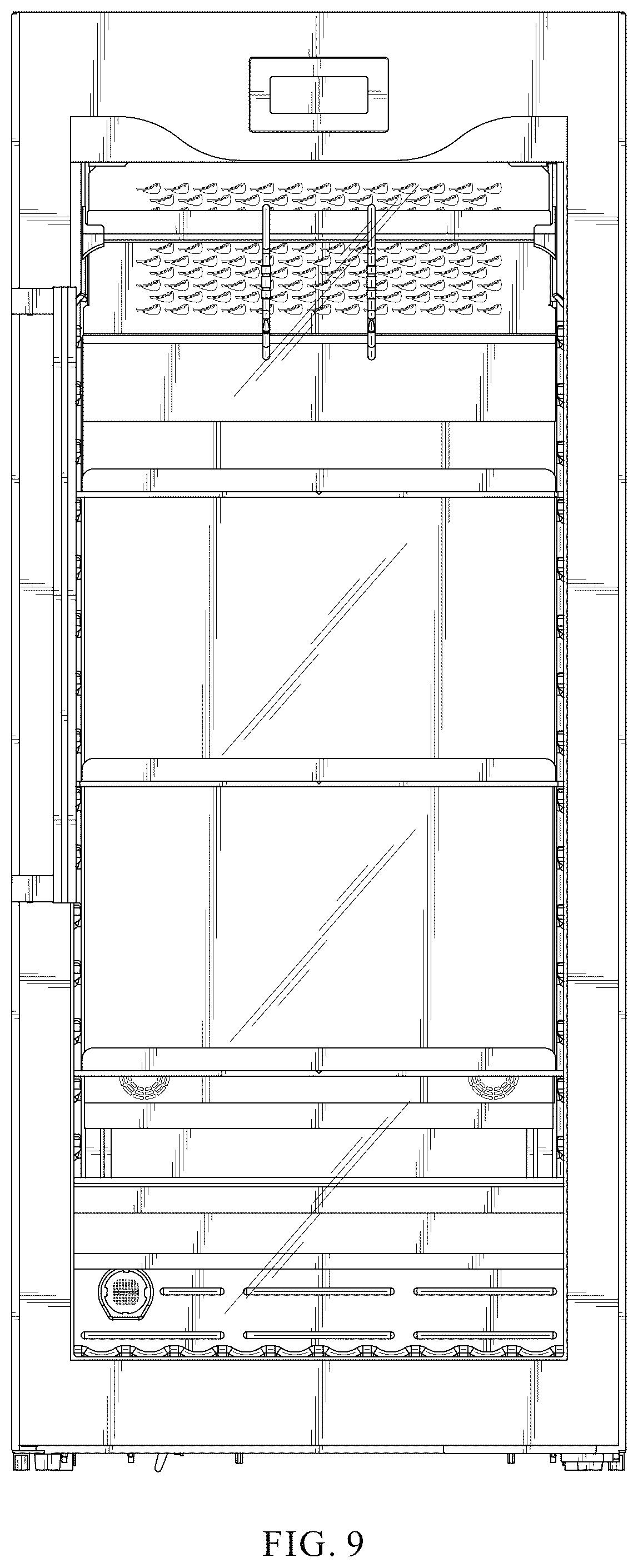 Patent USD1124050 Figure 9 – Beef refrigeration display cabinet