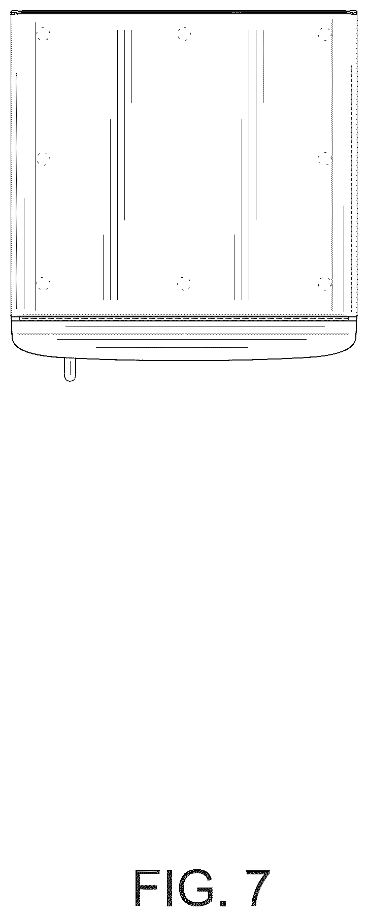 Patent USD1124051 Figure 7 – Refrigerator