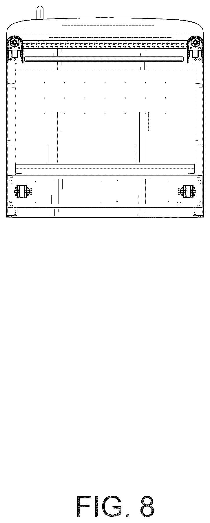 Patent USD1124051 Figure 8 – Refrigerator