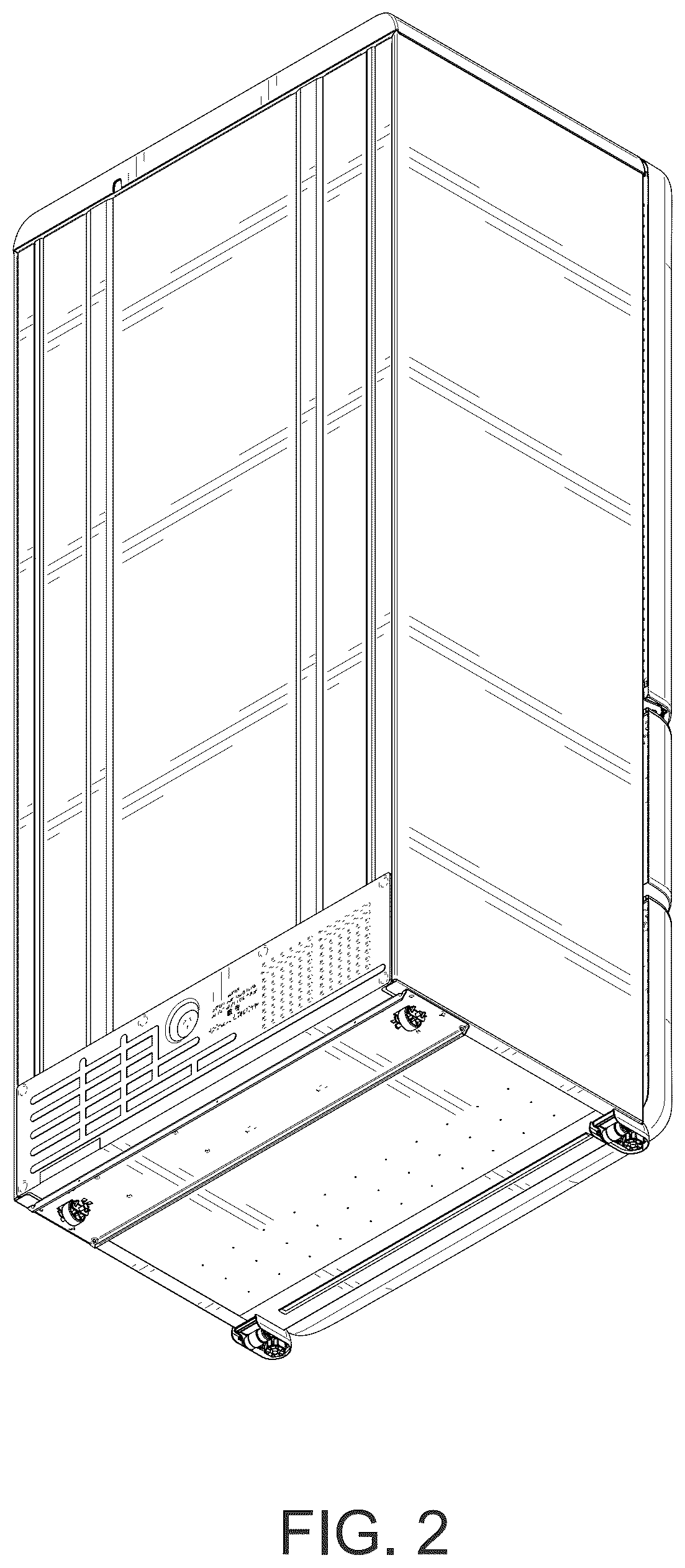 Patent USD1124052 Figure 2 – Refrigerator