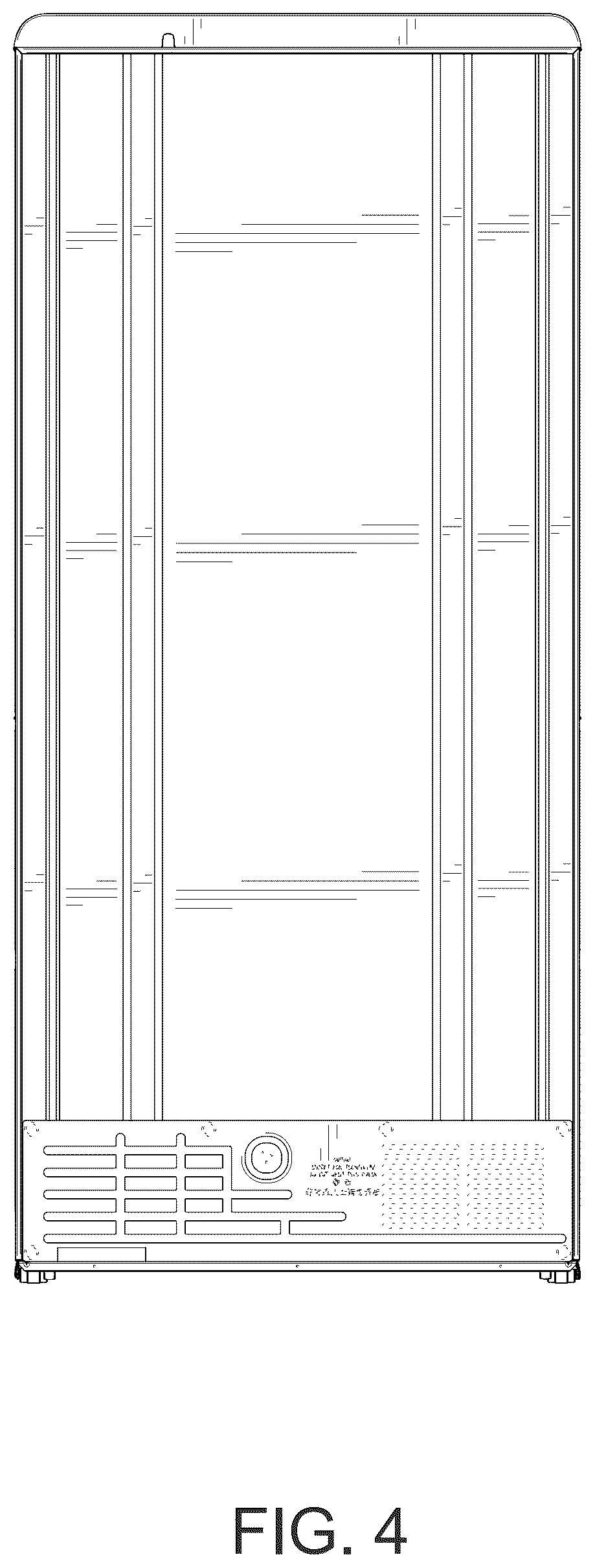 Patent USD1124052 Figure 4 – Refrigerator