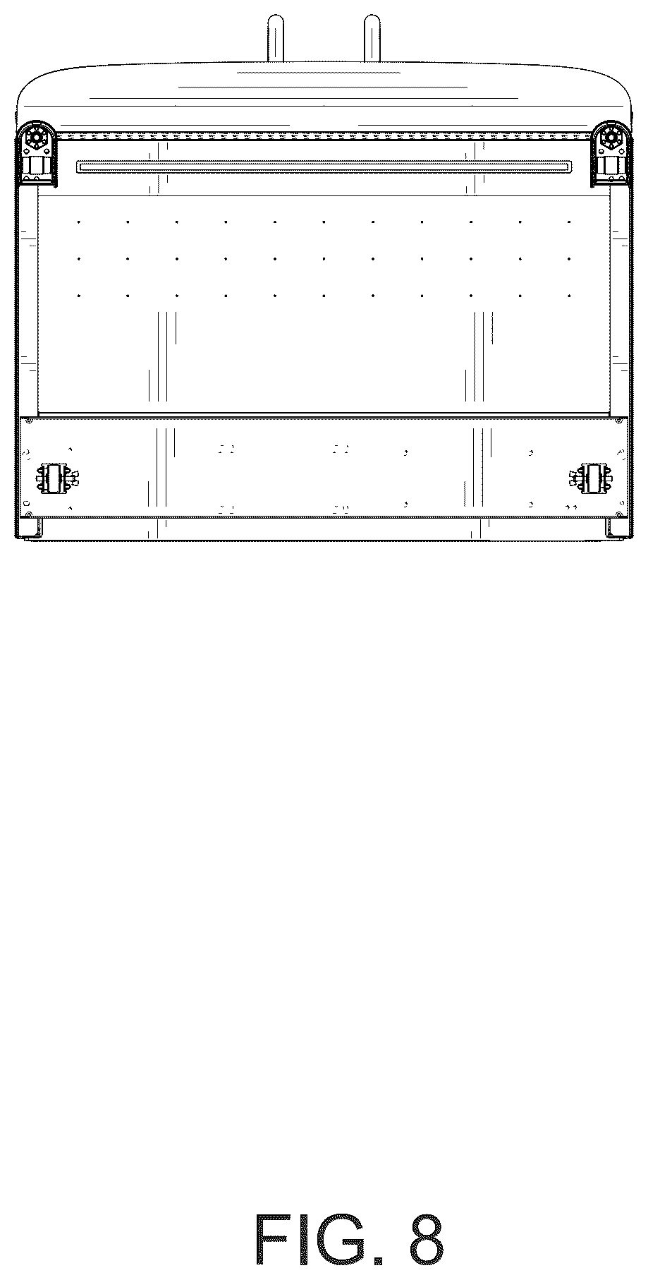 Patent USD1124052 Figure 8 – Refrigerator