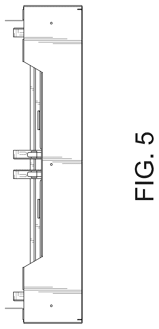 Patent USD1124053 Figure 5 – Back plate for beef refrigeration display cabinet