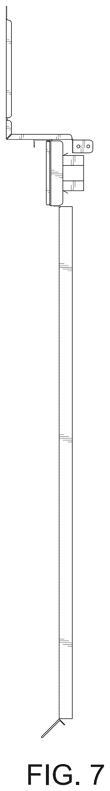 Patent USD1124053 Figure 7 – Back plate for beef refrigeration display cabinet