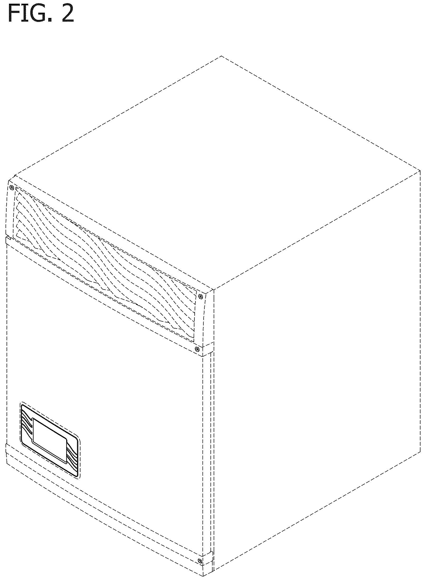 Patent USD1124054 Figure 2 – Display panel