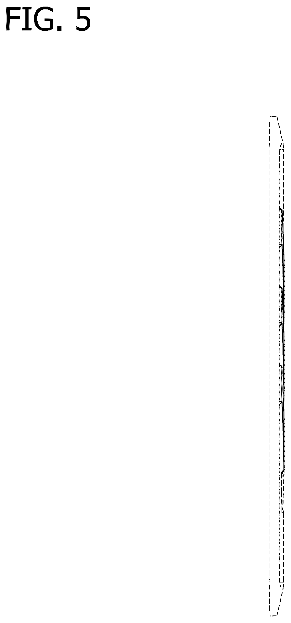 Patent USD1124054 Figure 5 – Display panel