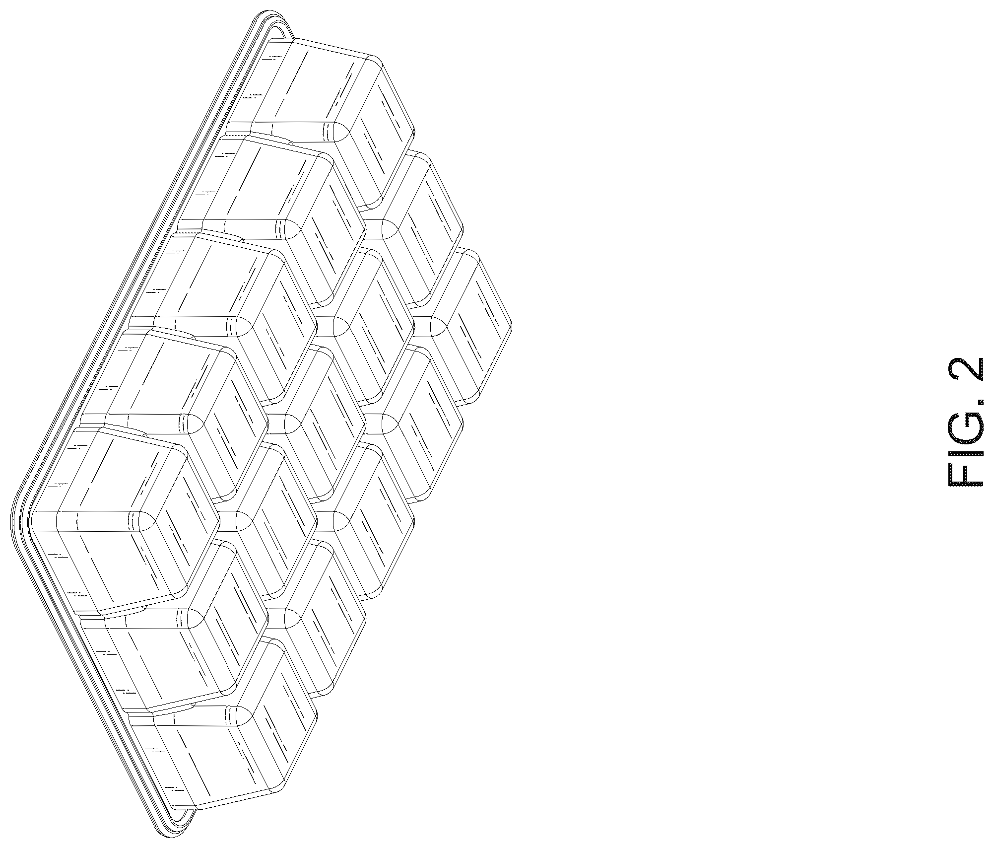 Patent USD1124056 Figure 2 – Ice cube tray
