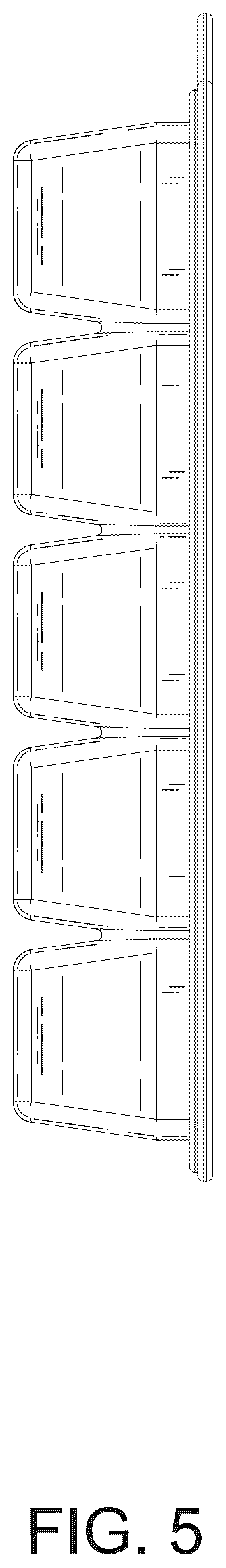 Patent USD1124056 Figure 5 – Ice cube tray