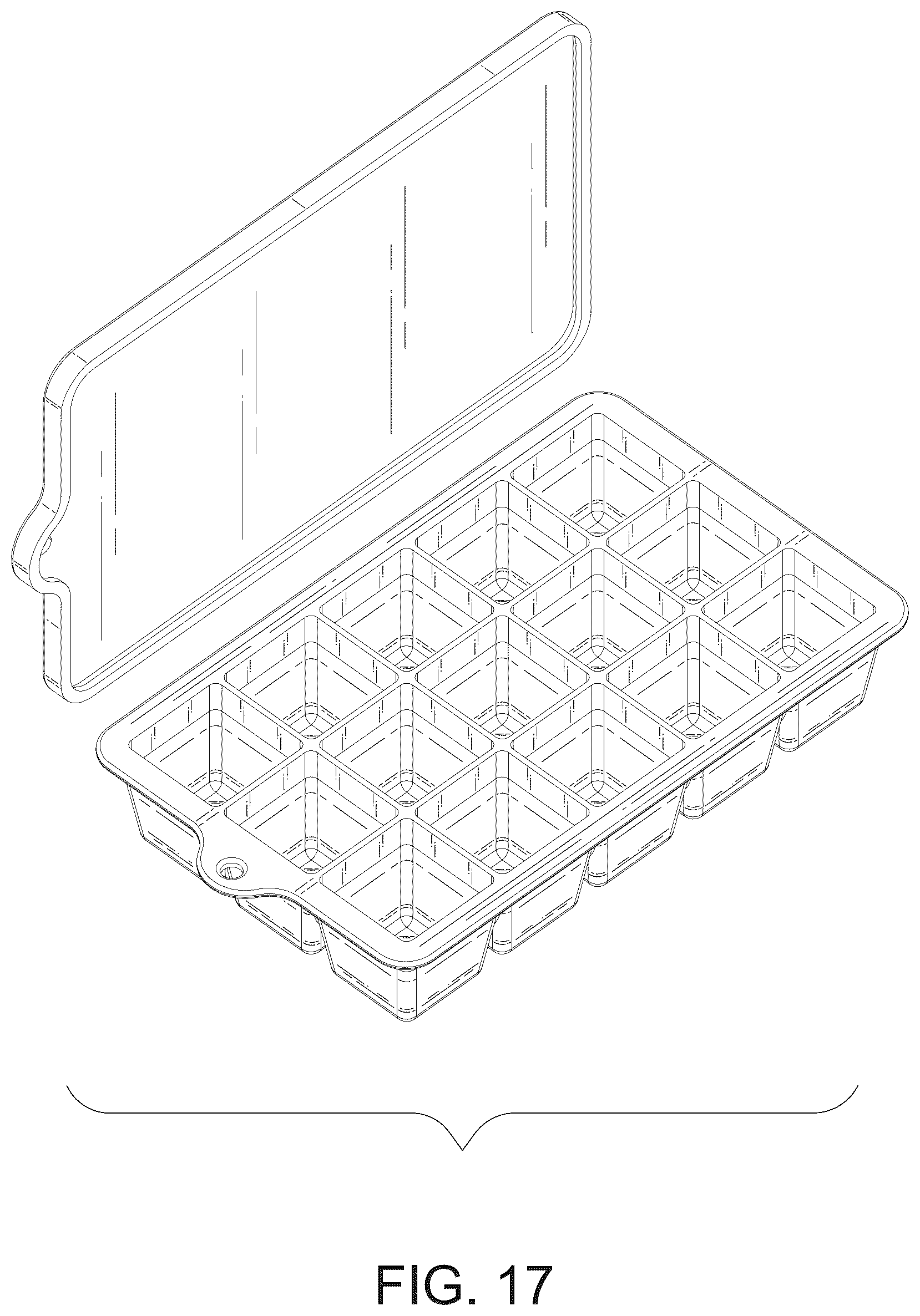 Patent USD1124056 Figure 17 – Ice cube tray
