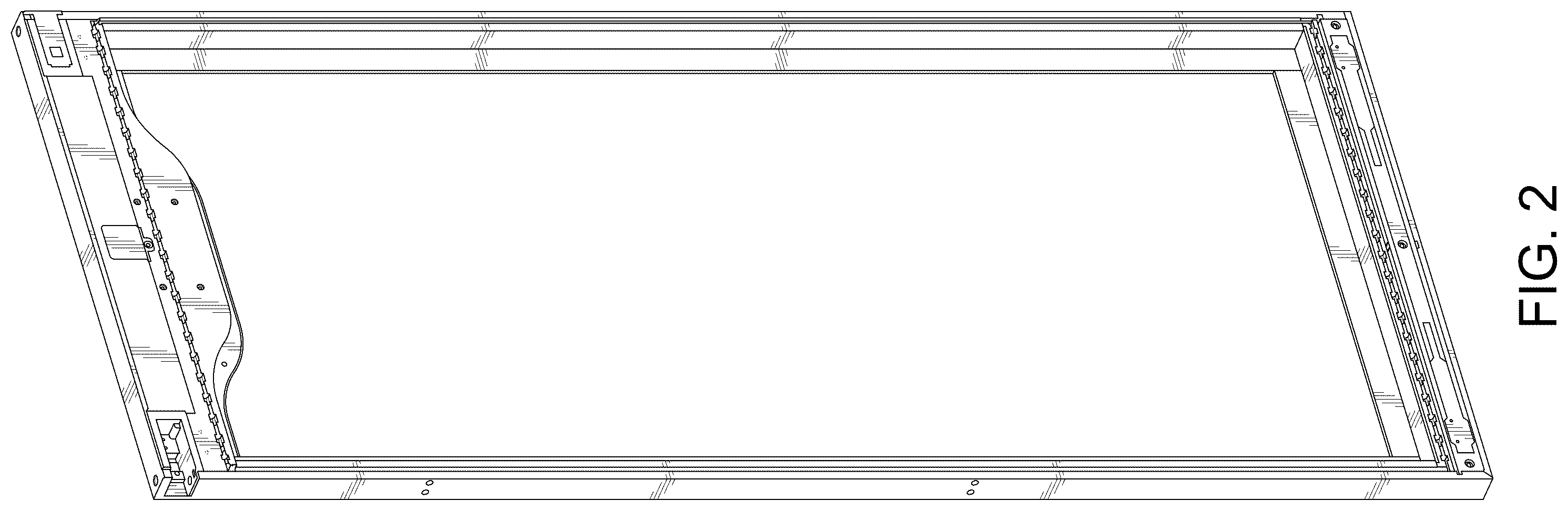 Patent USD1124057 Figure 2 – Door frame for beef refrigeration display cabinet