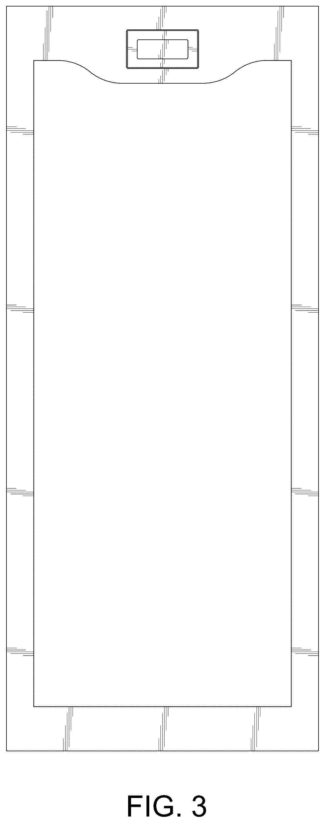 Patent USD1124057 Figure 3 – Door frame for beef refrigeration display cabinet