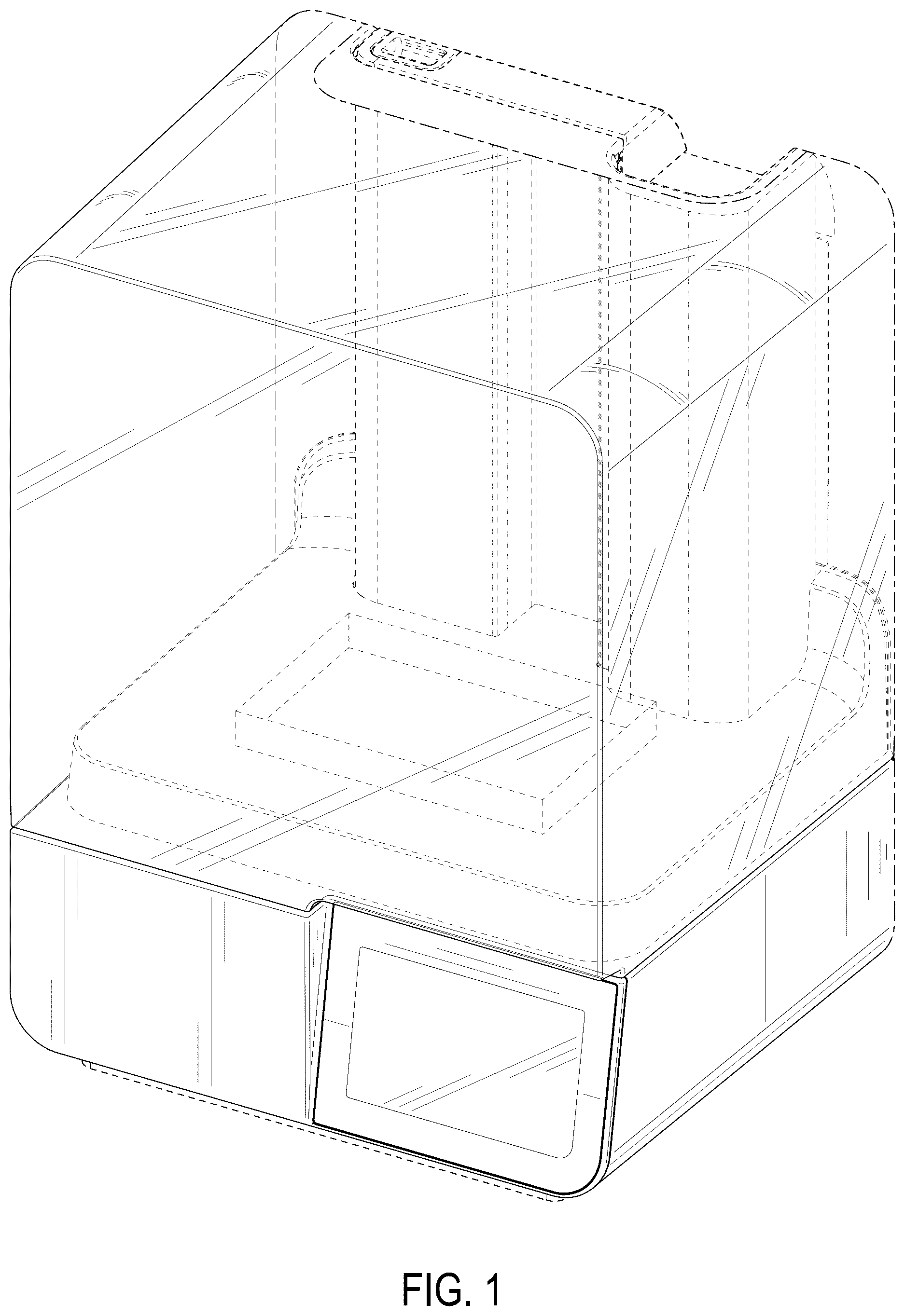 Patent USD1124058 Figure 1 – Three-dimensional printer