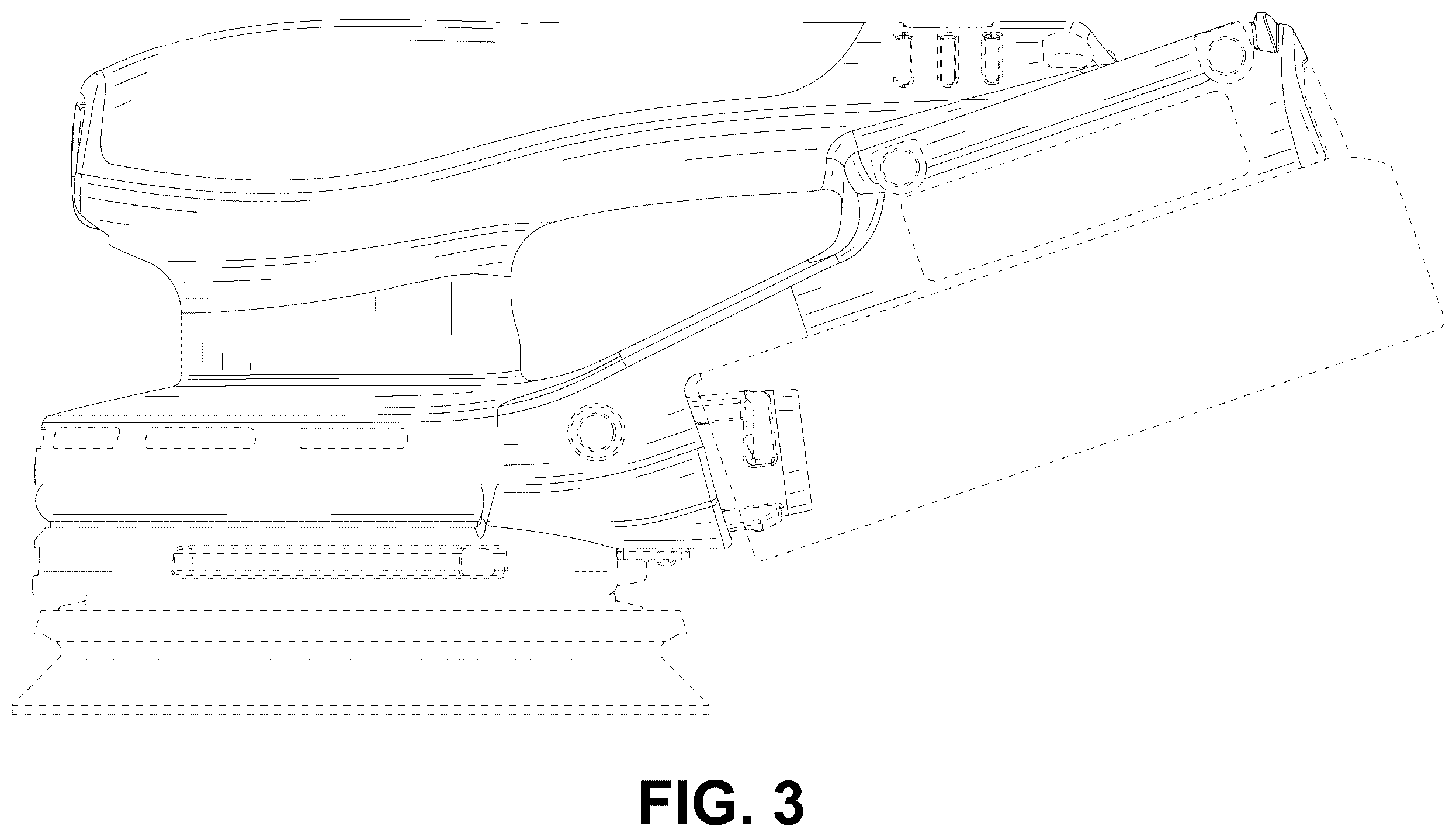 Patent USD1124059 Figure 3 – Grinding machine