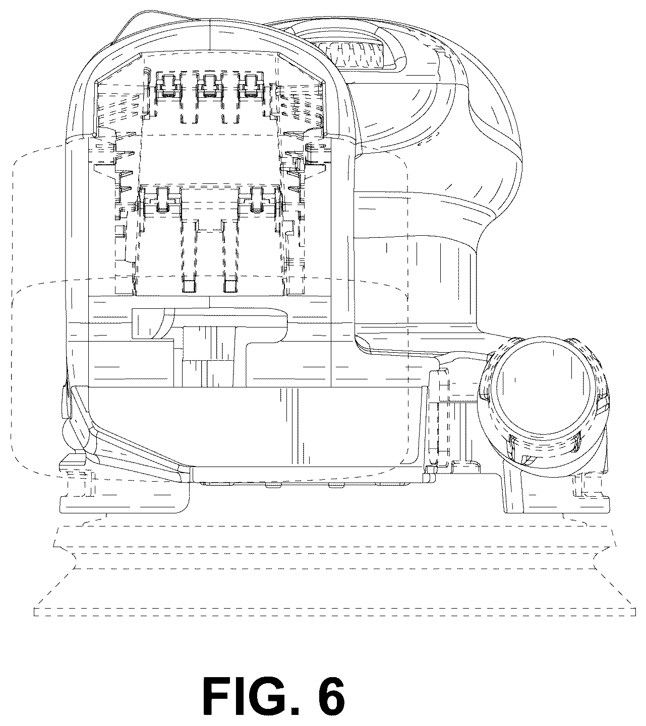 Patent USD1124059 Figure 6 – Grinding machine