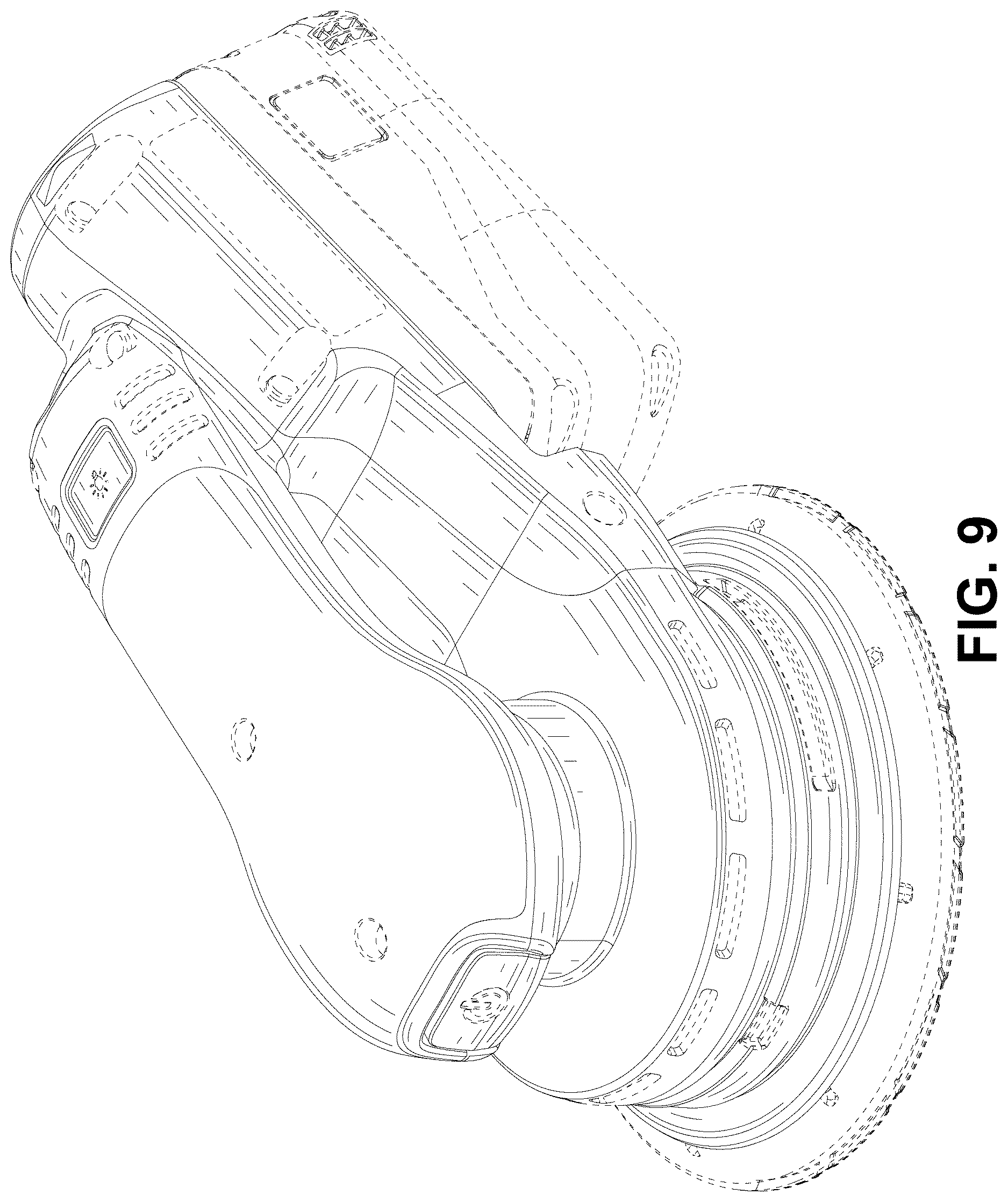Patent USD1124059 Figure 9 – Grinding machine