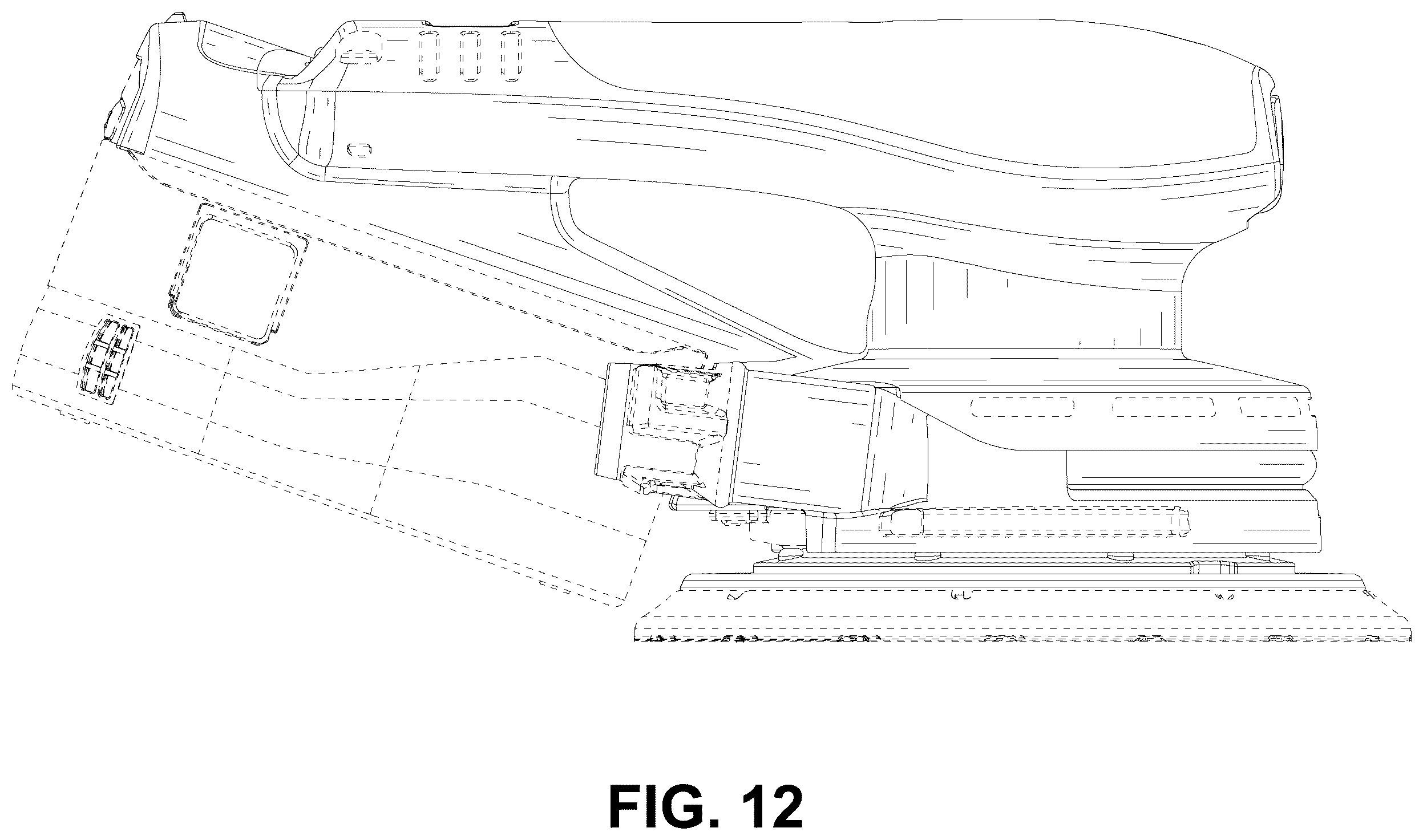 Patent USD1124059 Figure 12 – Grinding machine