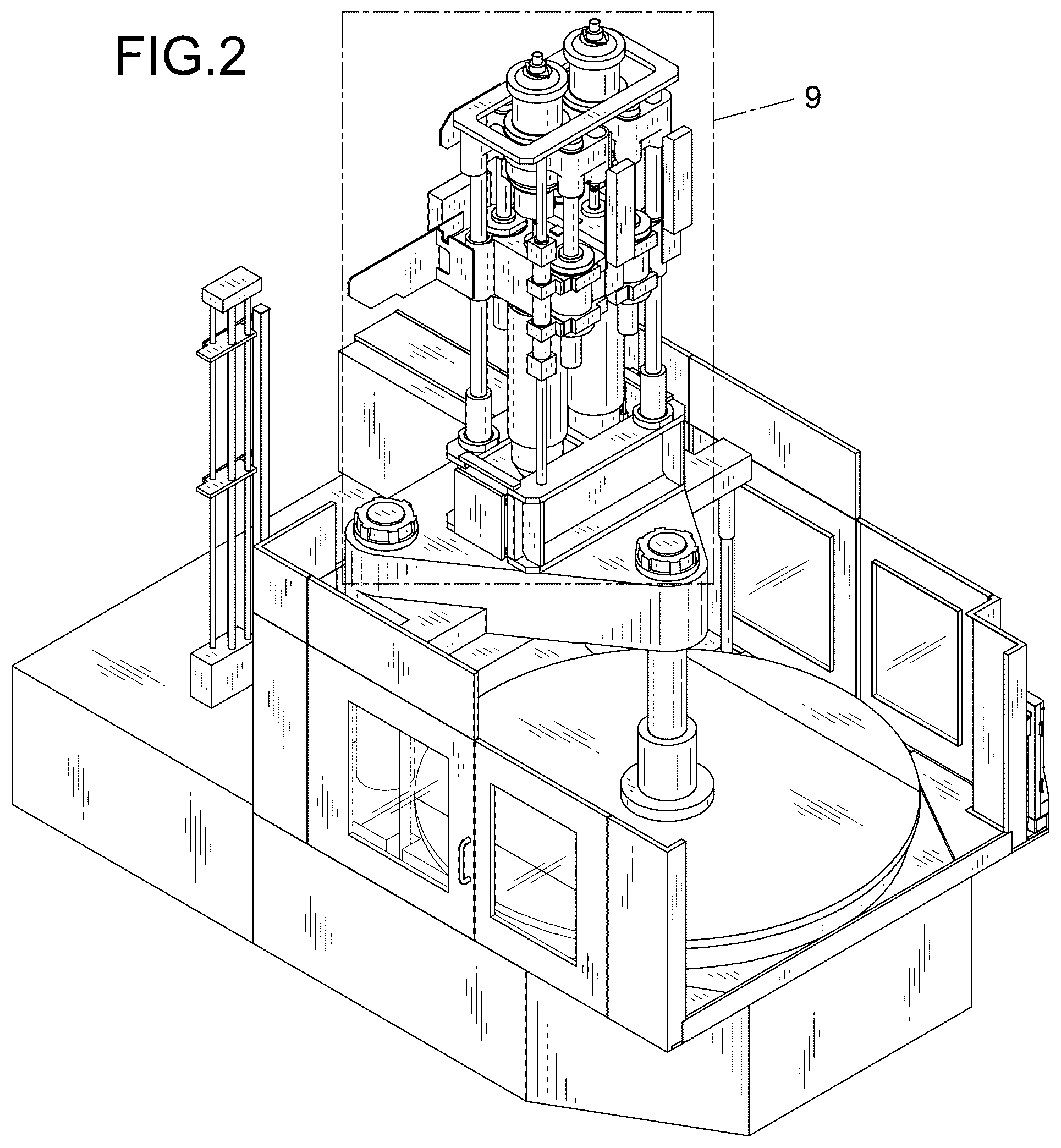 Patent USD1124060 Figure 2 – Injection molding machine