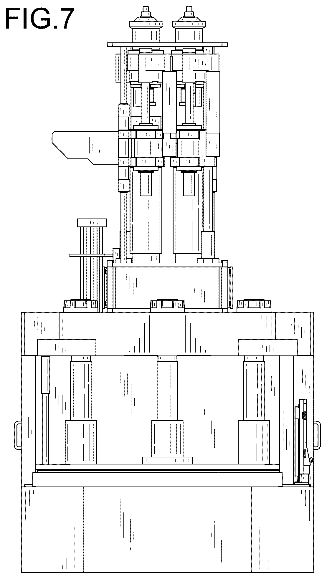 Patent USD1124060 Figure 7 – Injection molding machine