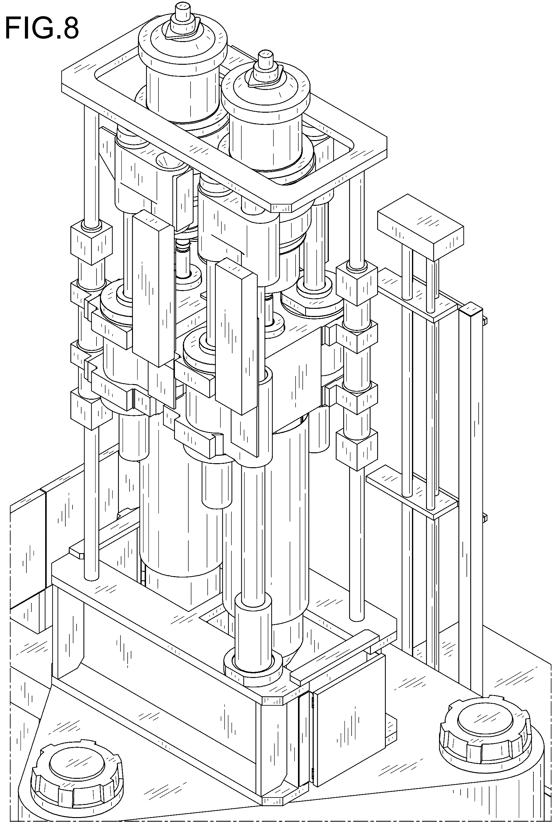Patent USD1124060 Figure 8 – Injection molding machine