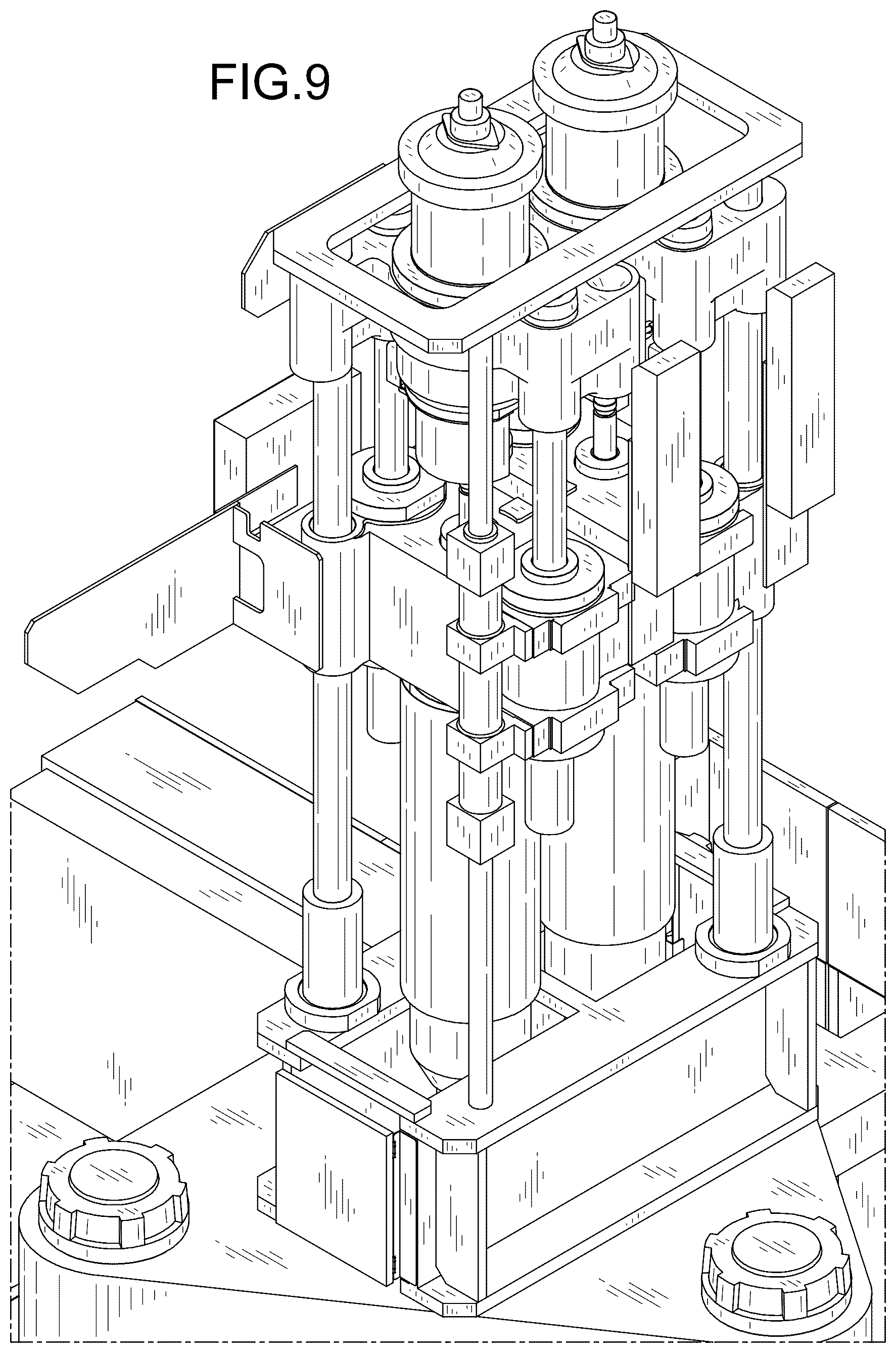 Patent USD1124060 Figure 9 – Injection molding machine