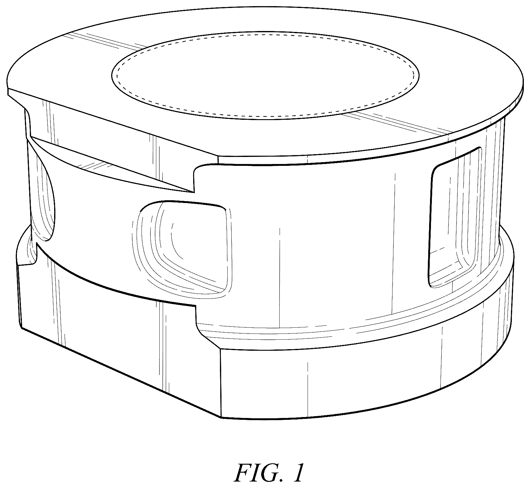 Patent USD1124061 Figure 1 – Tube mold