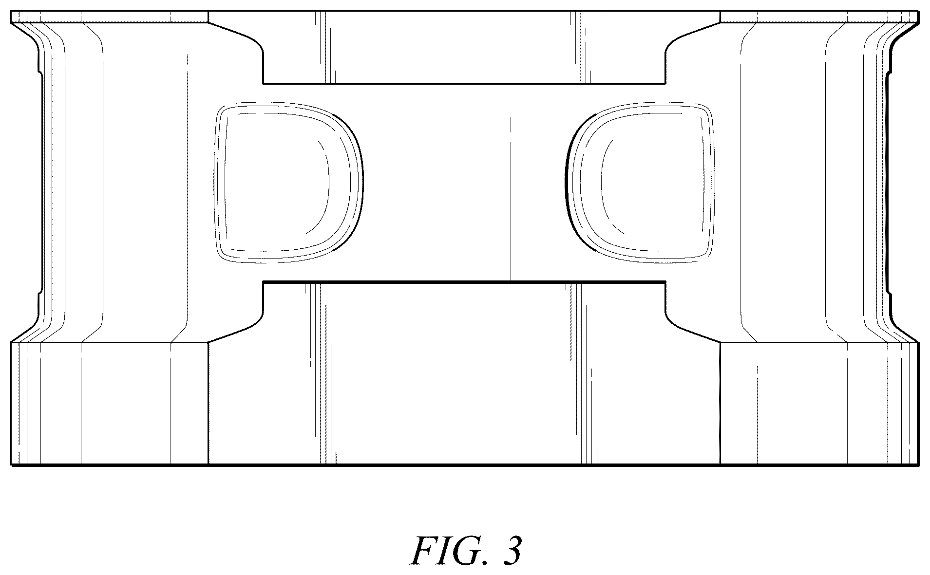 Patent USD1124061 Figure 3 – Tube mold