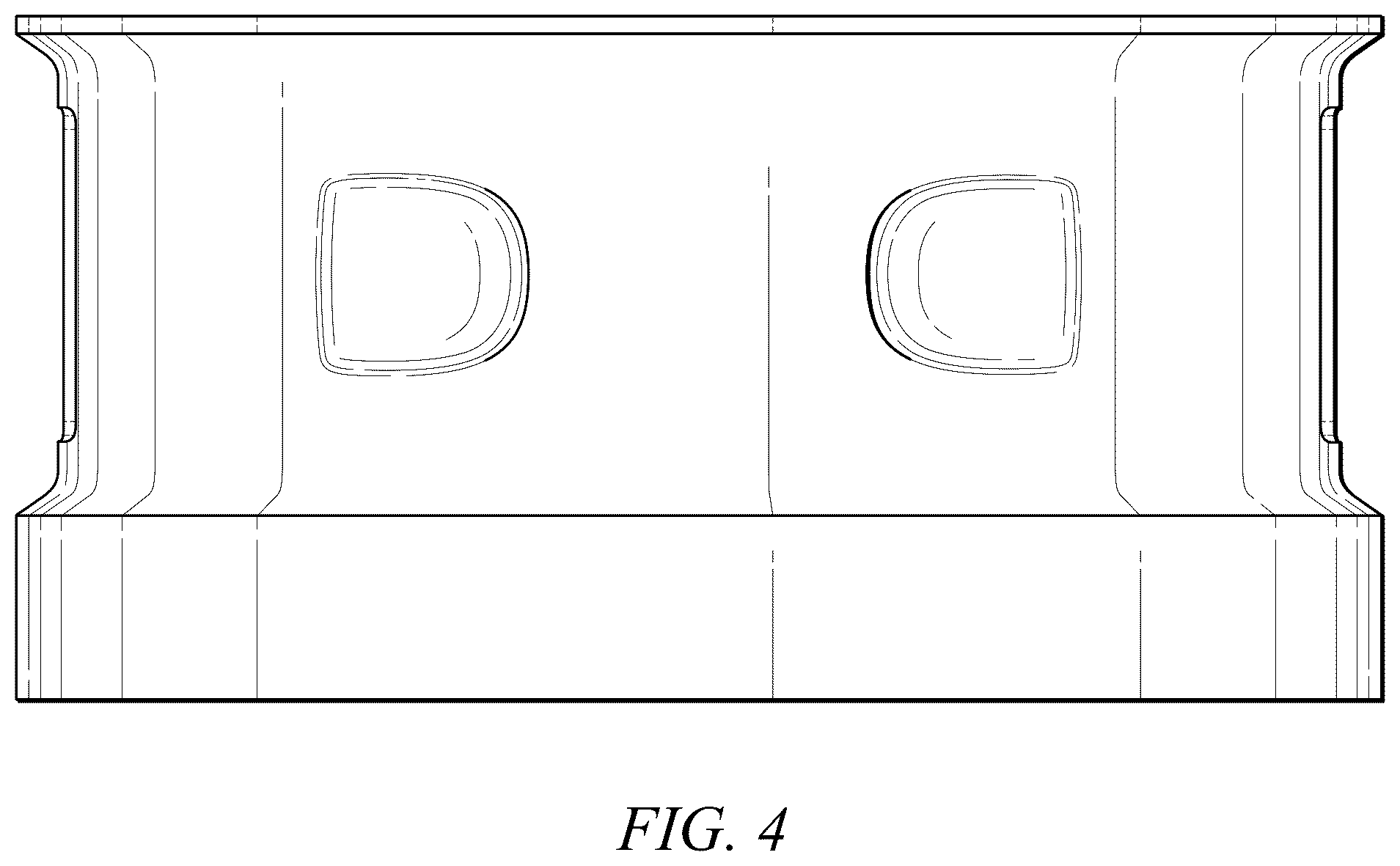 Patent USD1124061 Figure 4 – Tube mold