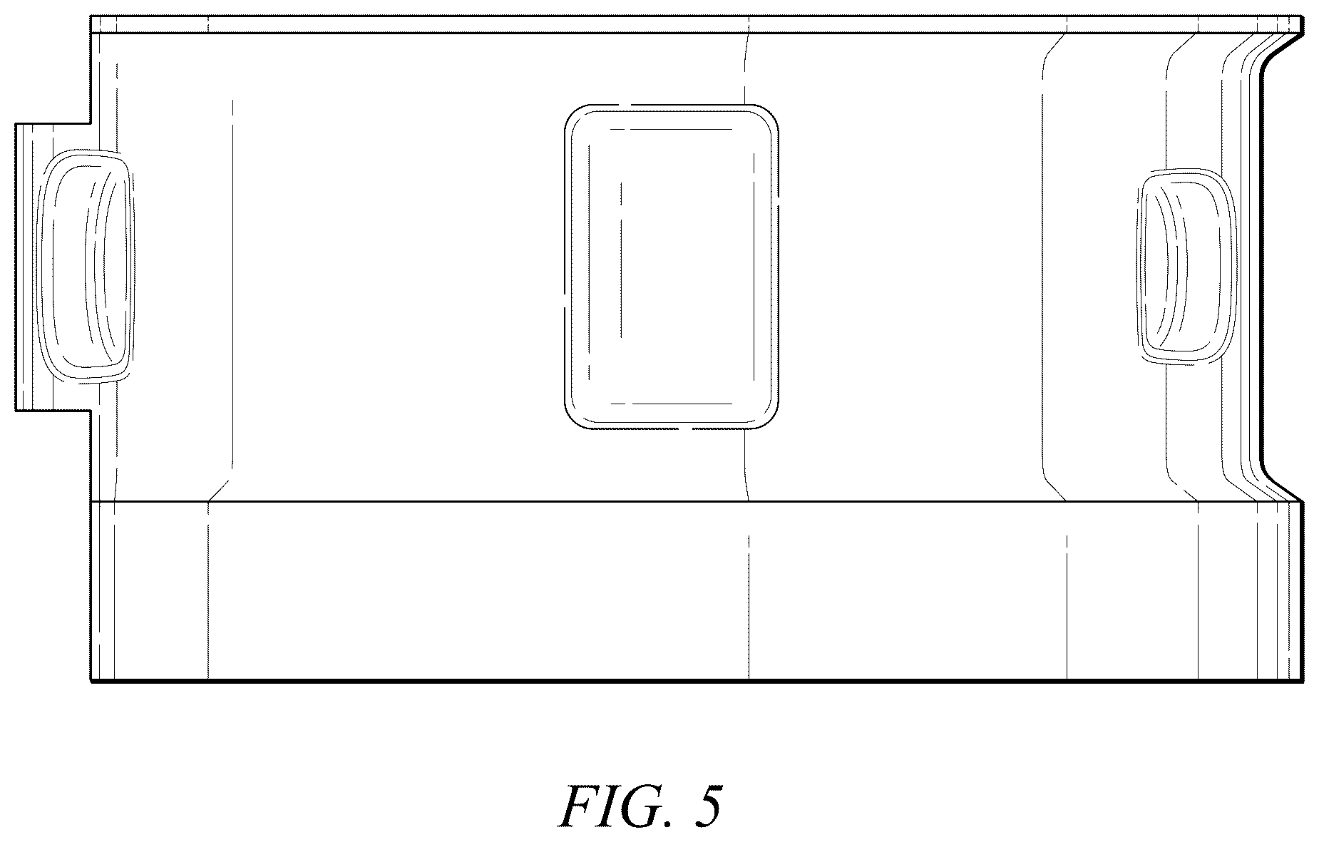 Patent USD1124061 Figure 5 – Tube mold