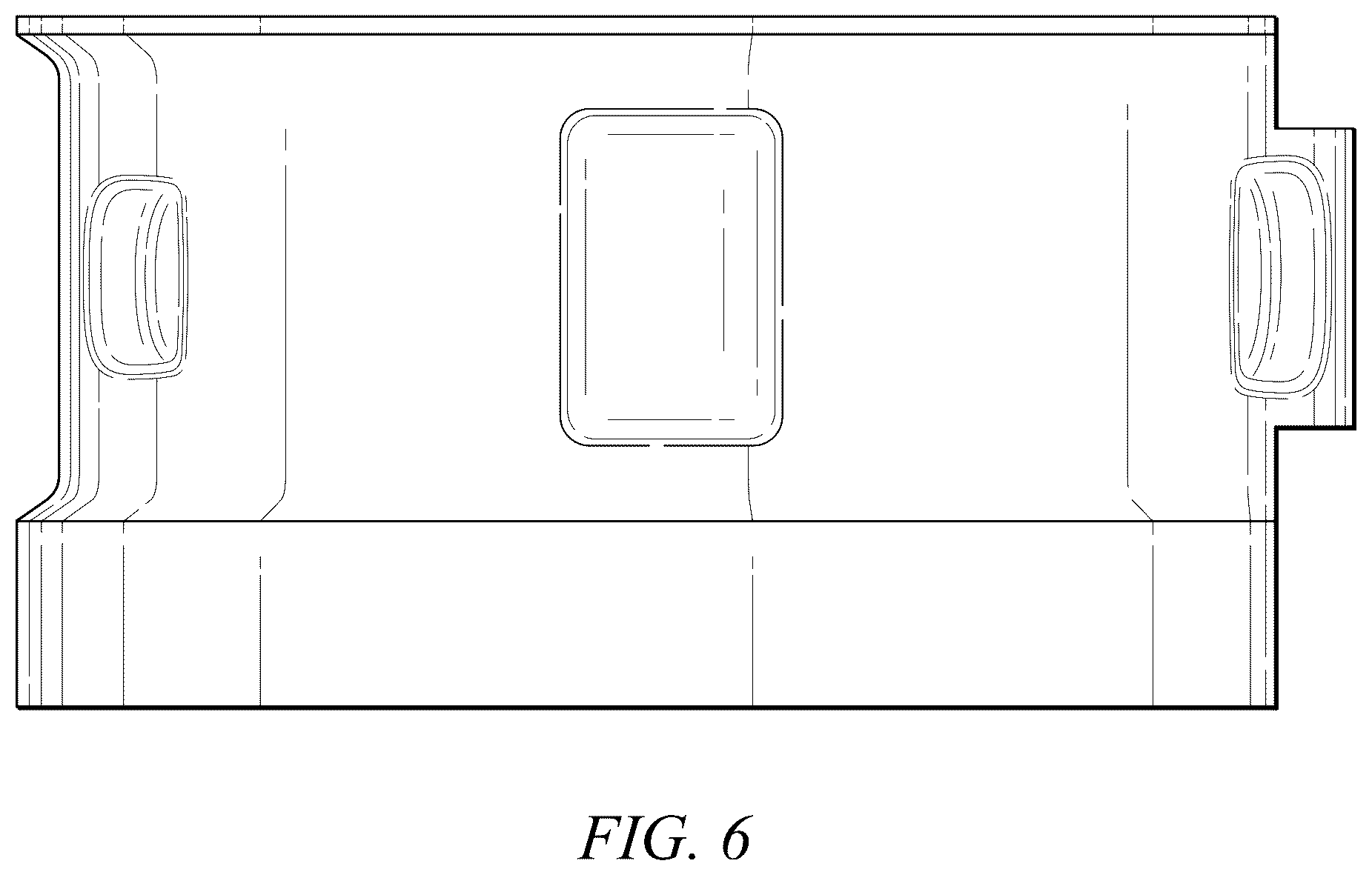 Patent USD1124061 Figure 6 – Tube mold
