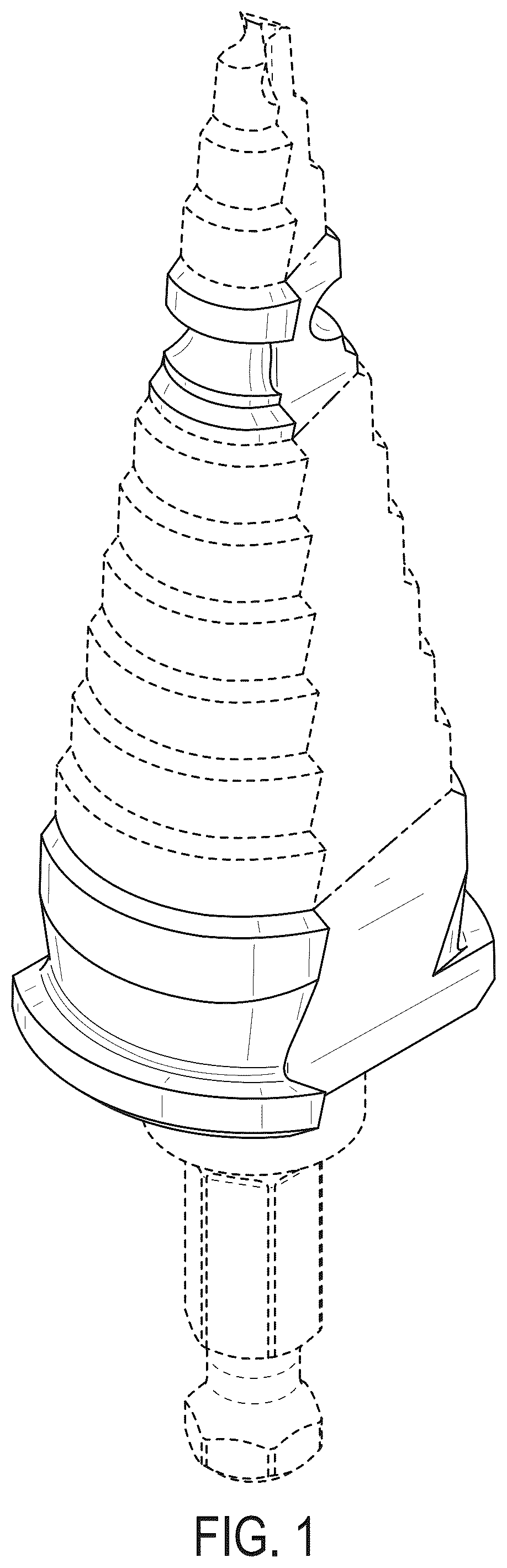 Patent USD1124063 Figure 1 – Step drill bit