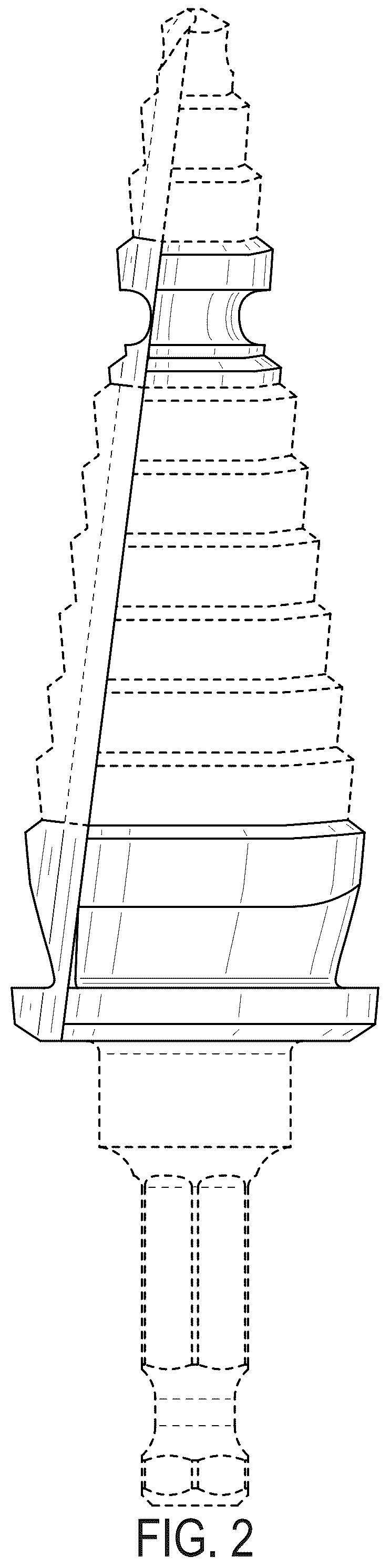 Patent USD1124063 Figure 2 – Step drill bit