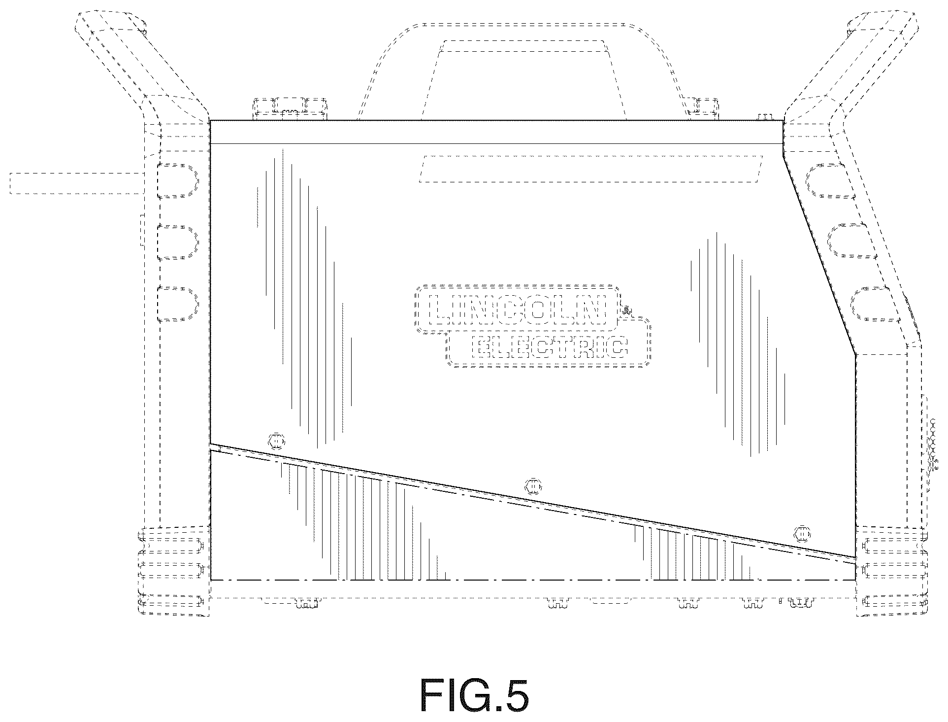 Patent USD1124067 Figure 5 – Power source case