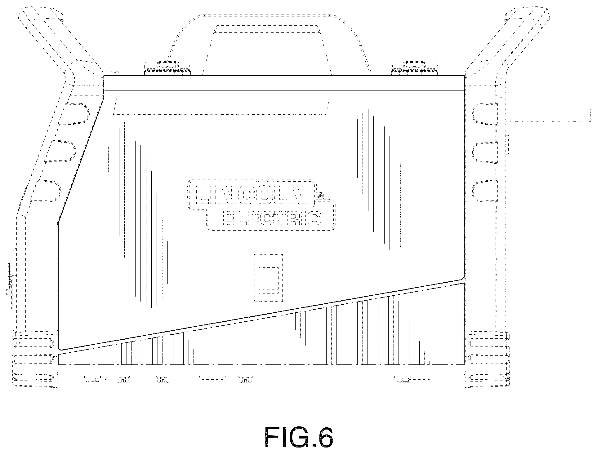 Patent USD1124067 Figure 6 – Power source case