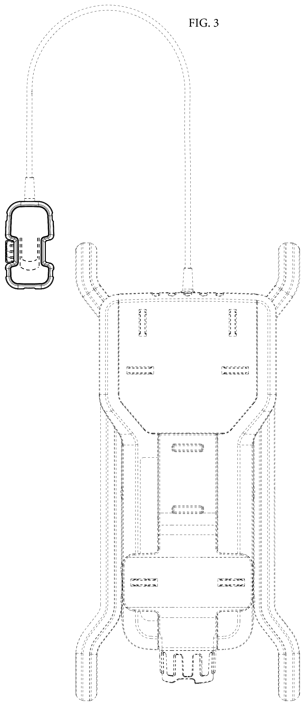 Patent USD1124069 Figure 3 – Concrete vibrator backpack remote