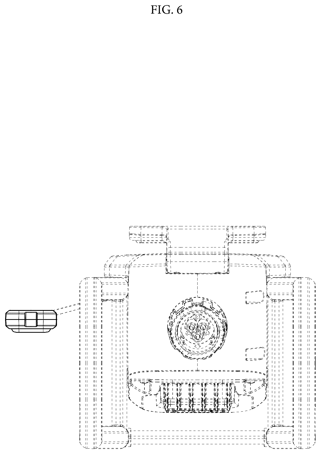 Patent USD1124069 Figure 6 – Concrete vibrator backpack remote