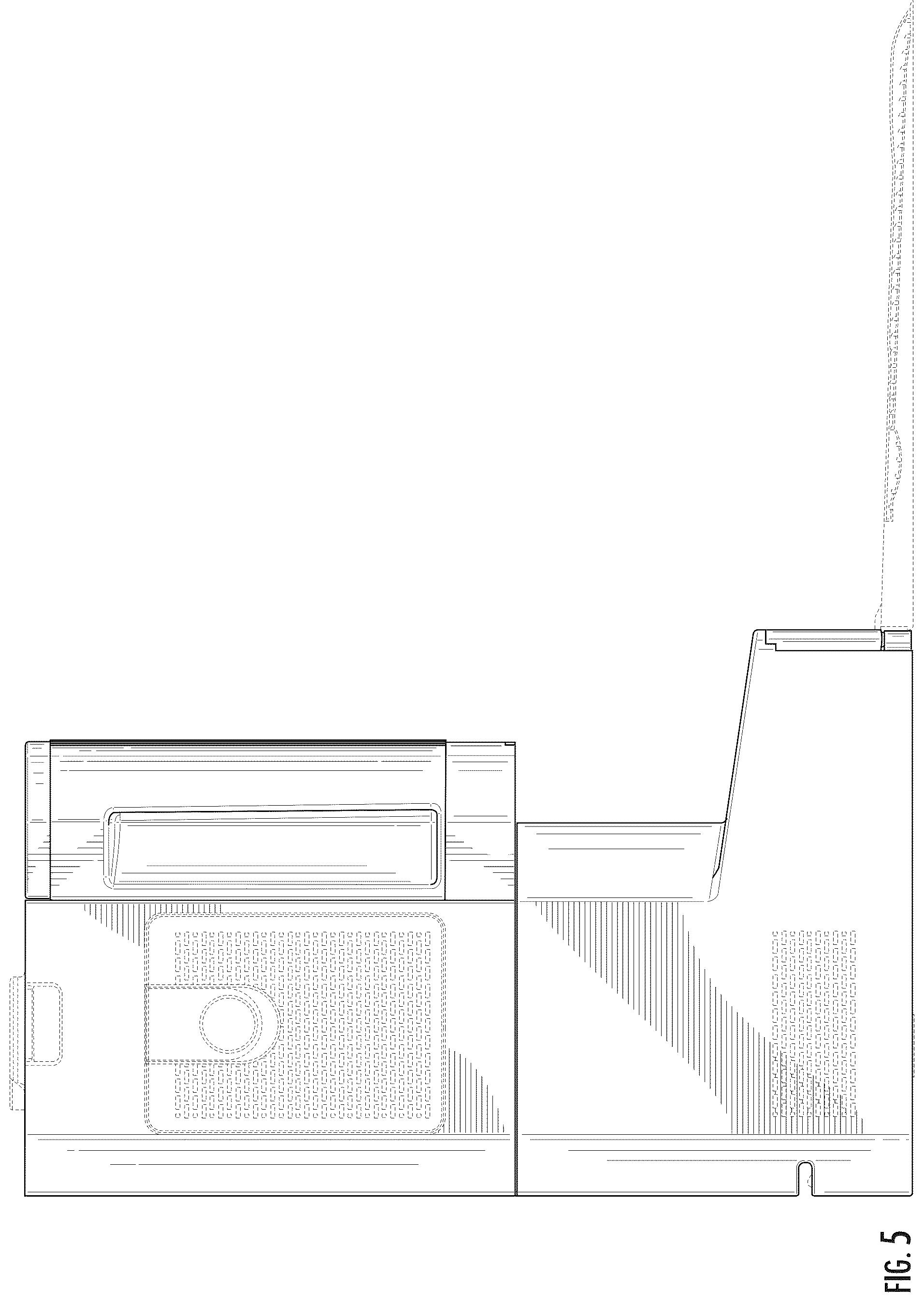 Patent USD1124075 Figure 5 – Robotic docking station