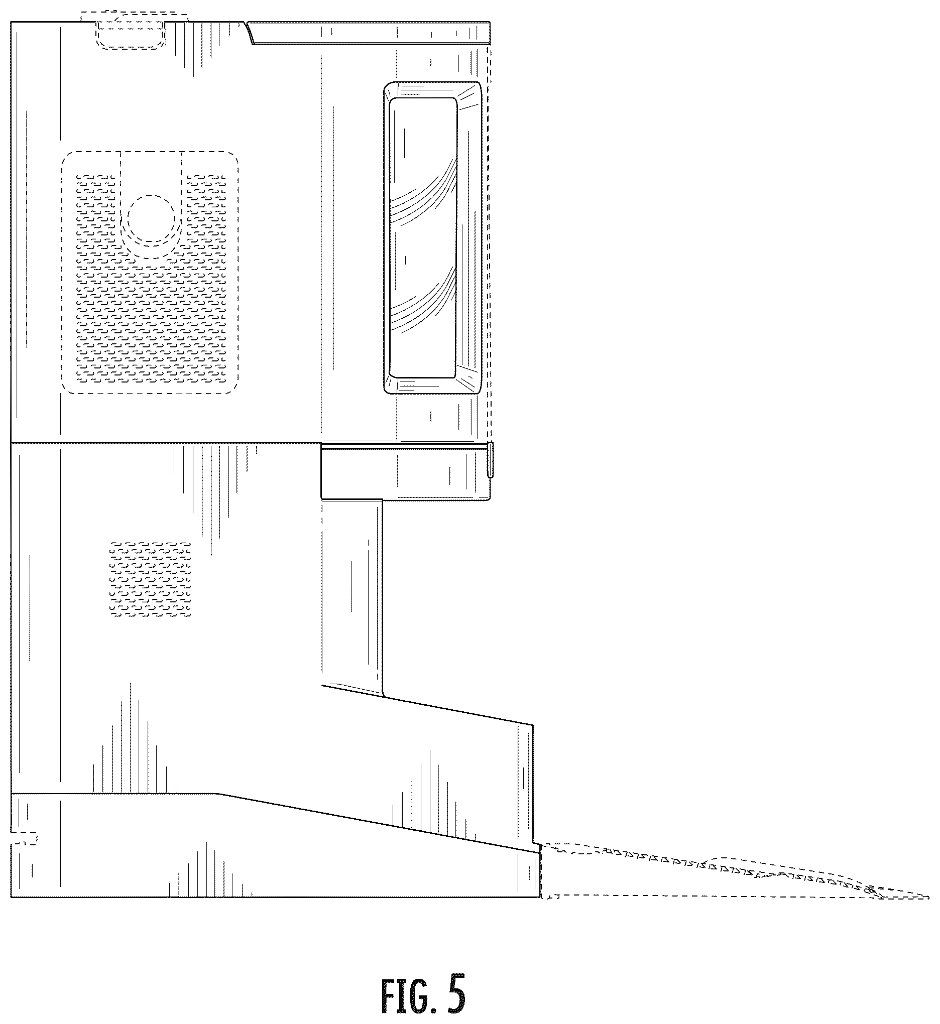Patent USD1124076 Figure 5 – Robotic docking station