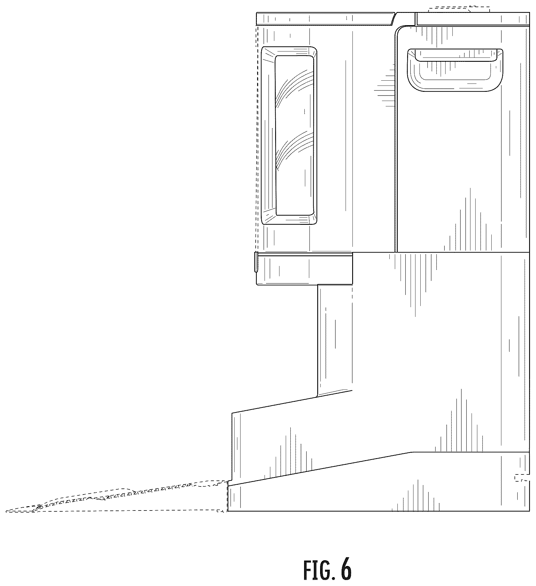 Patent USD1124076 Figure 6 – Robotic docking station