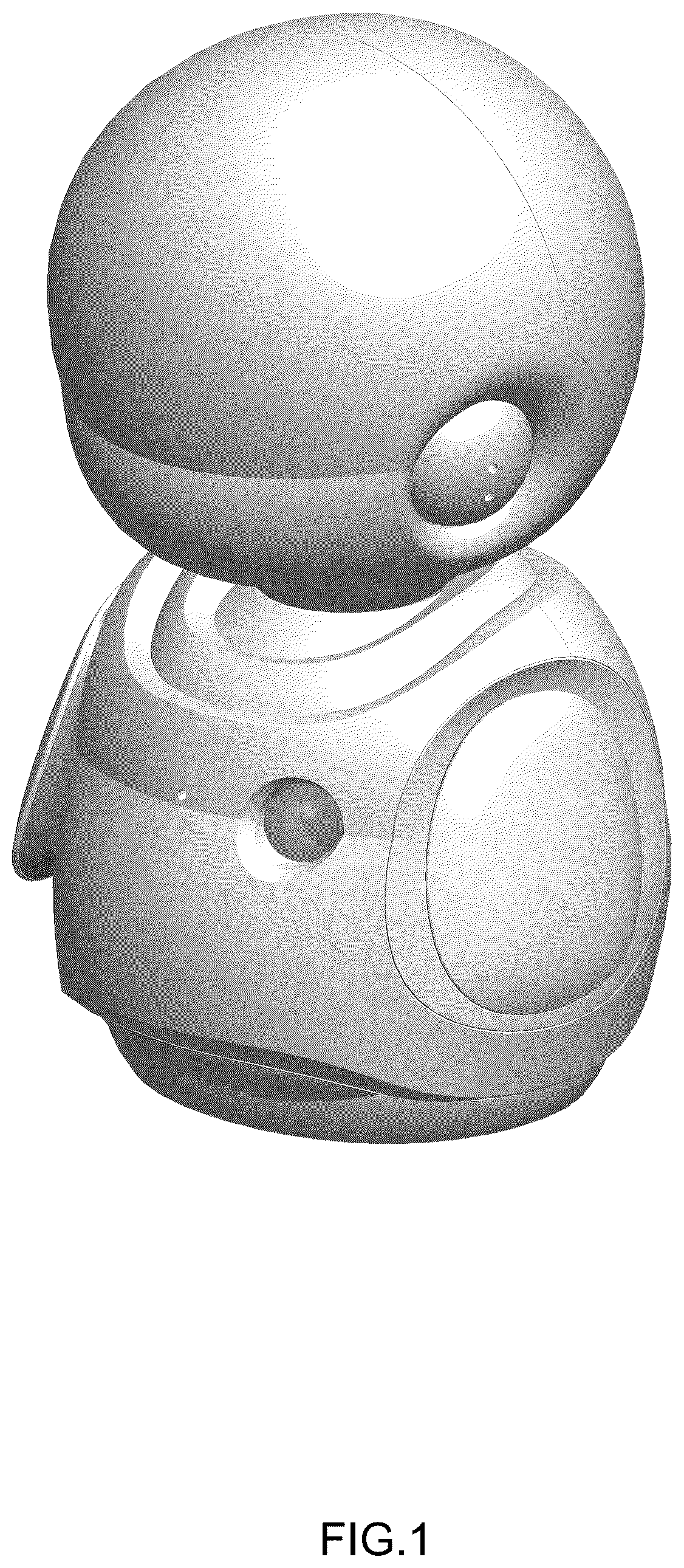 Patent USD1124077 Figure 1 – Robot