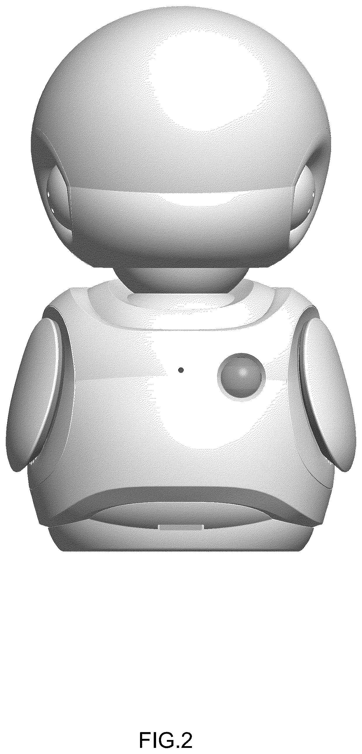 Patent USD1124077 Figure 2 – Robot