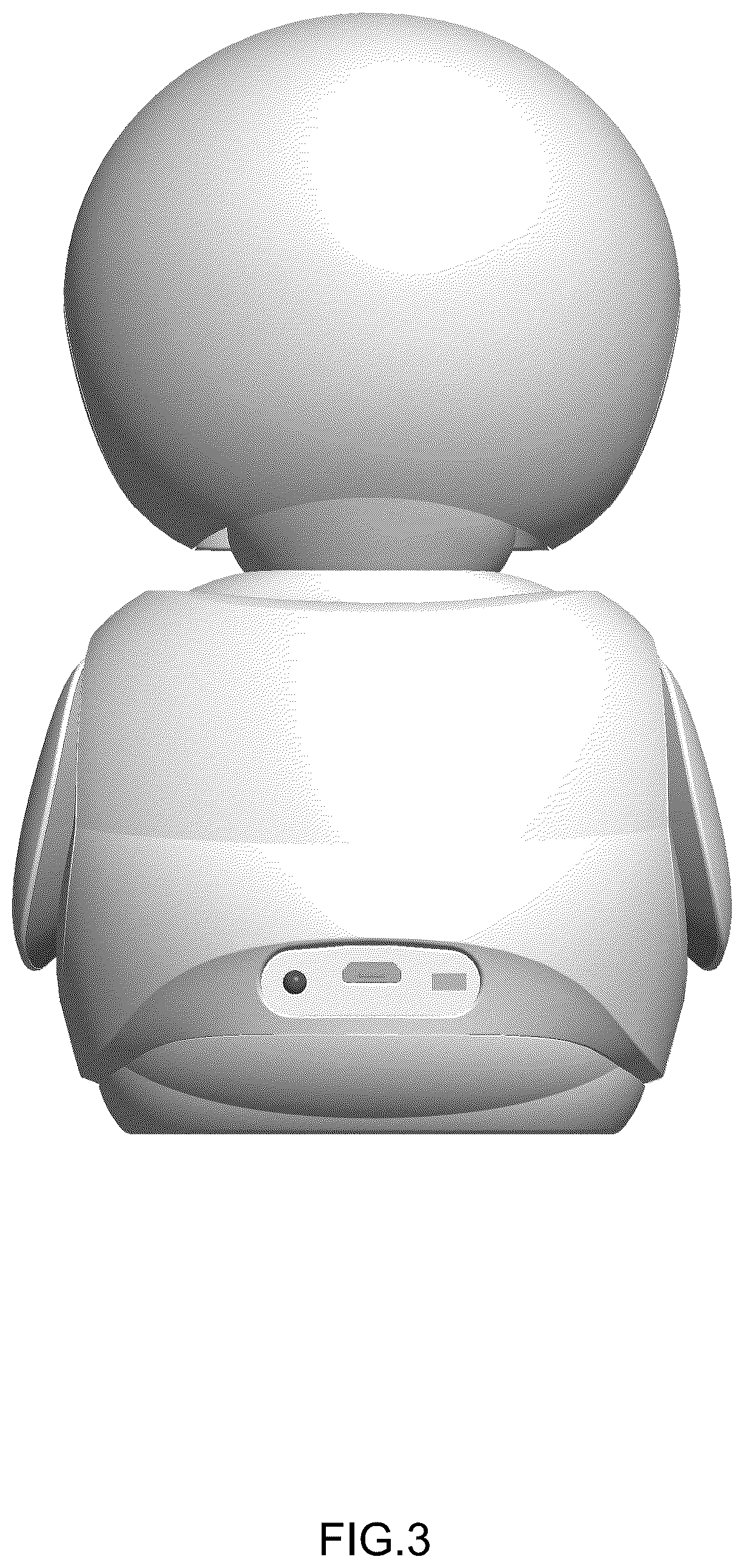 Patent USD1124077 Figure 3 – Robot