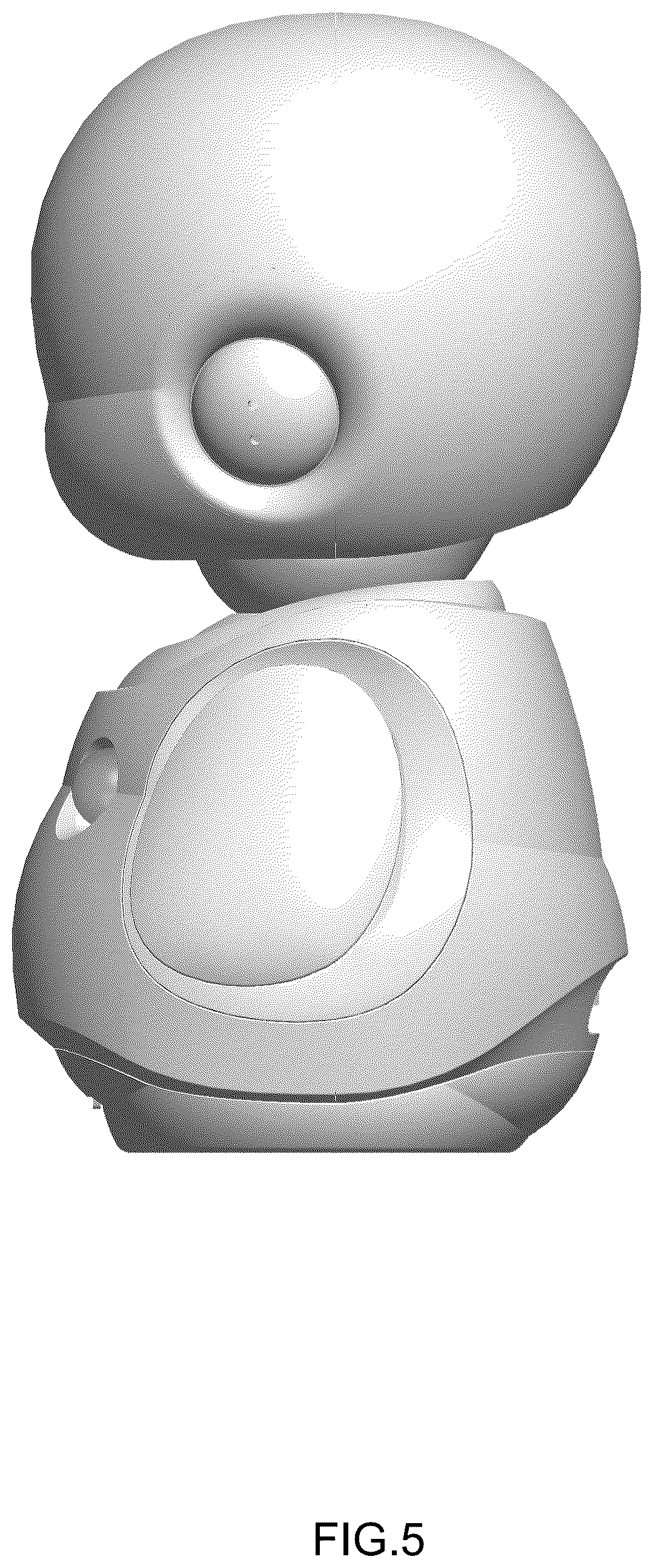 Patent USD1124077 Figure 5 – Robot