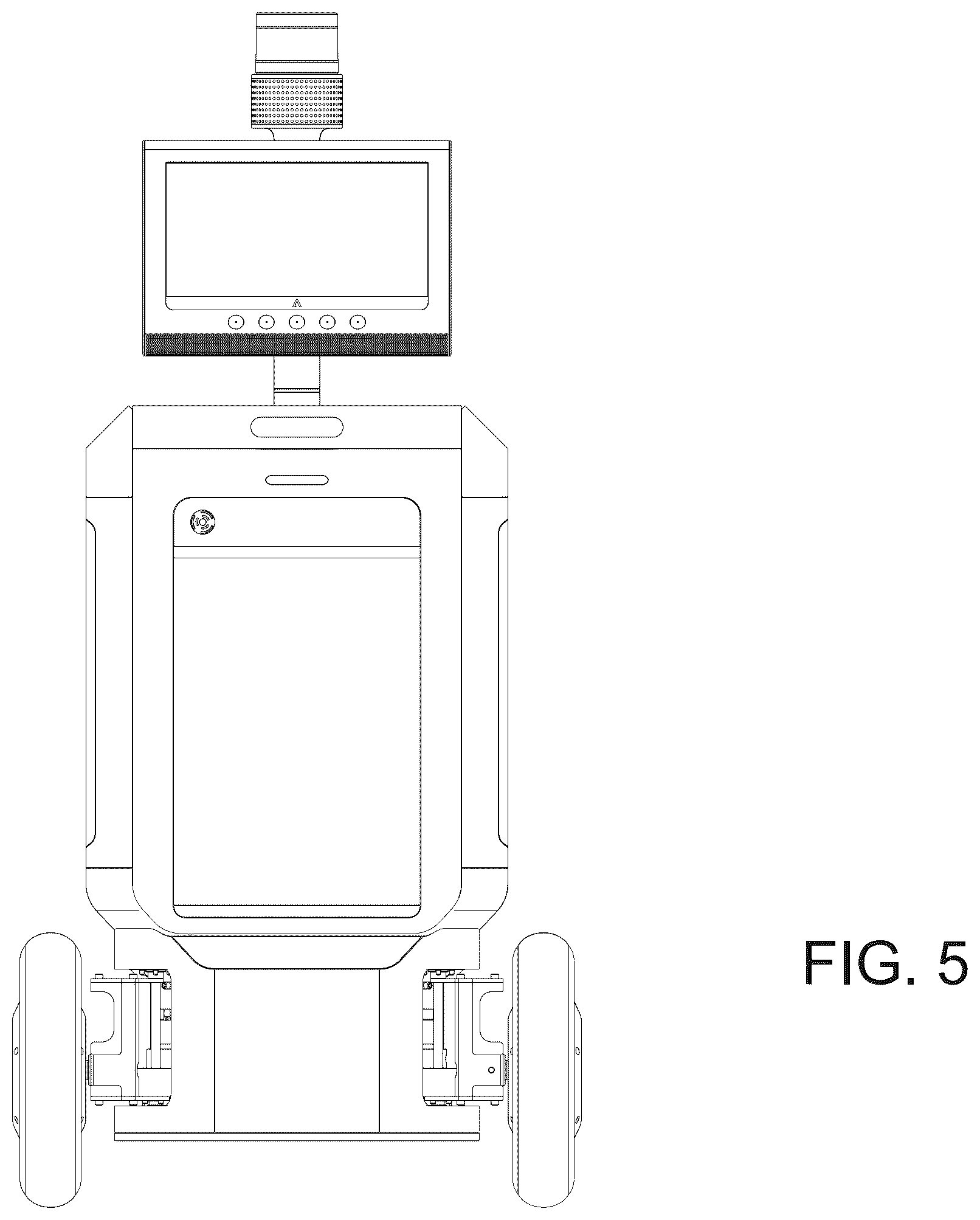 Patent USD1124078 Figure 5 – Mobile robot